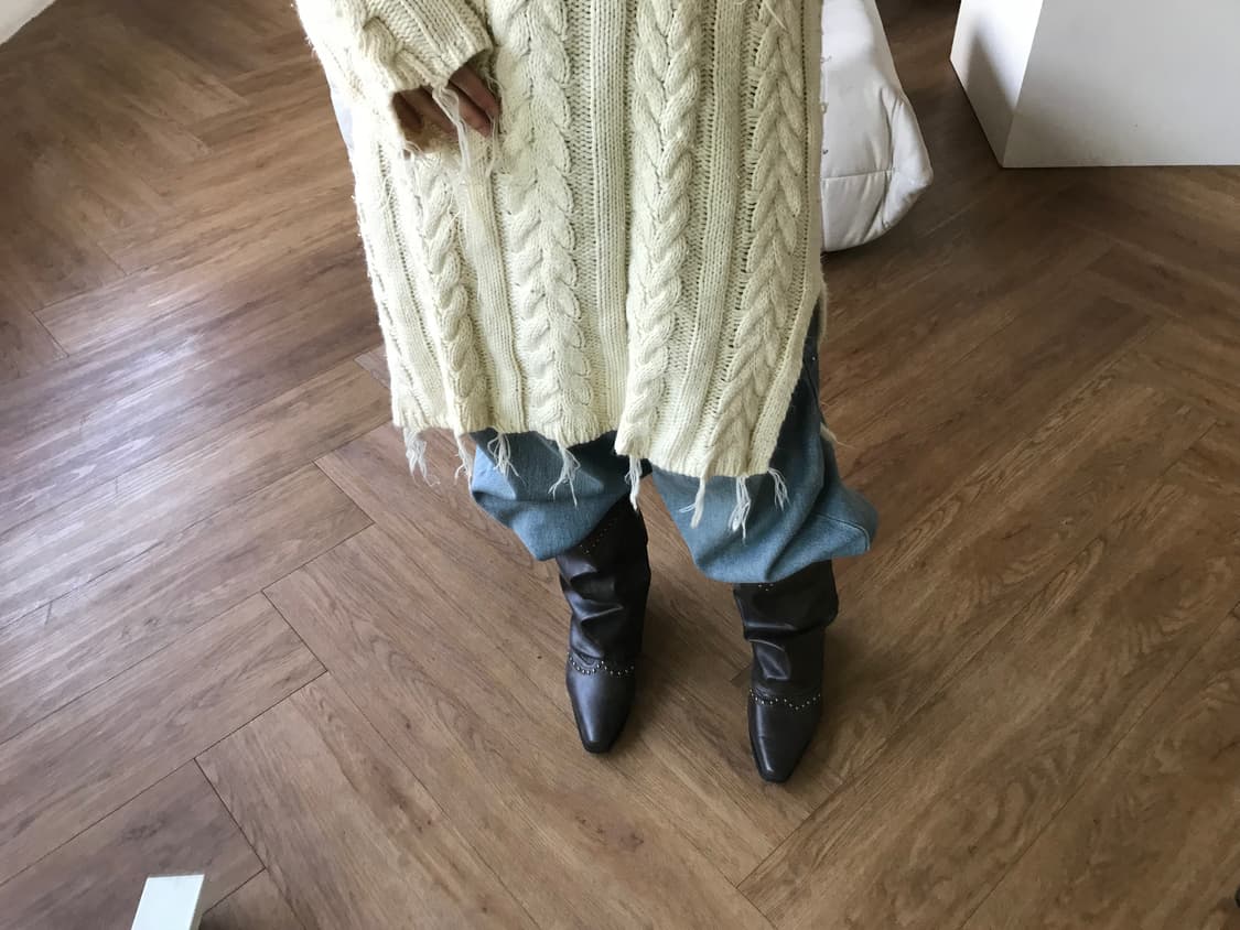 vintage ivory knit one-piece 상품이미지9