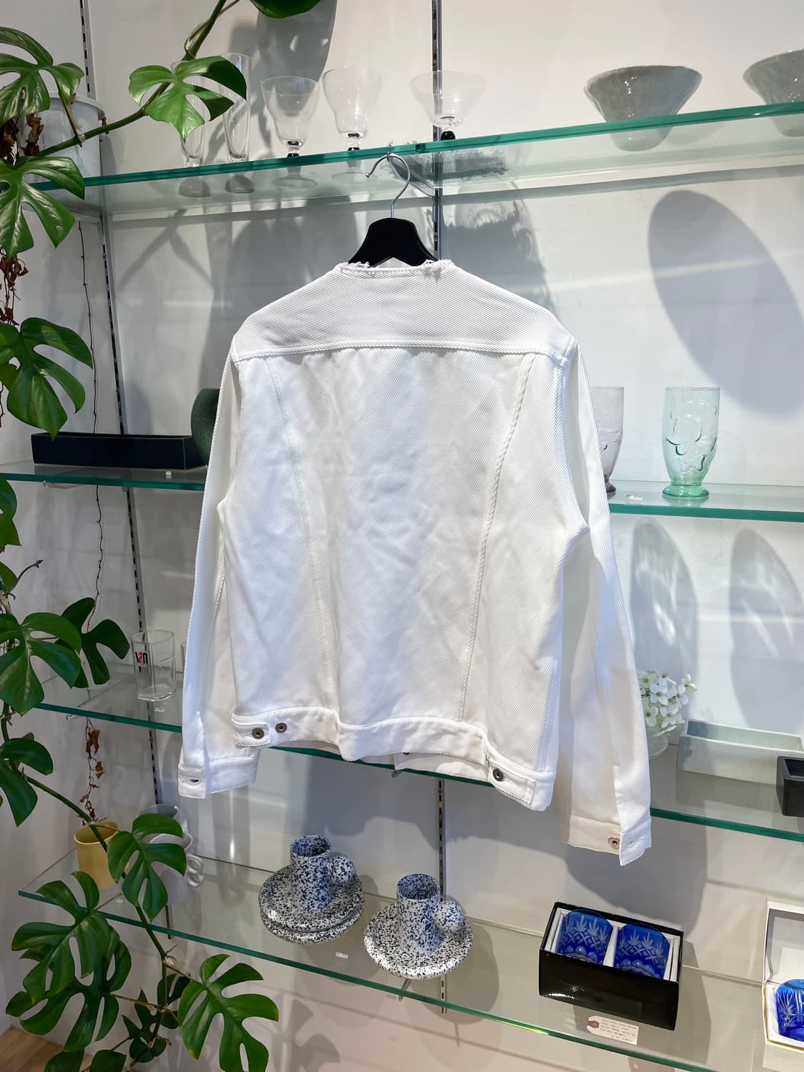 23SS 꼼데가르송 블랙 collarless jacket 상품이미지5