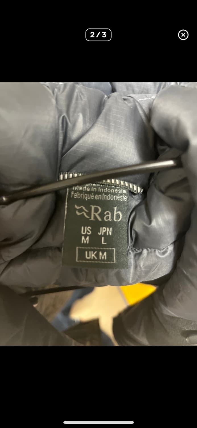 Rab 마이크로 알파인 경량패딩 사이즈 M 상품이미지2