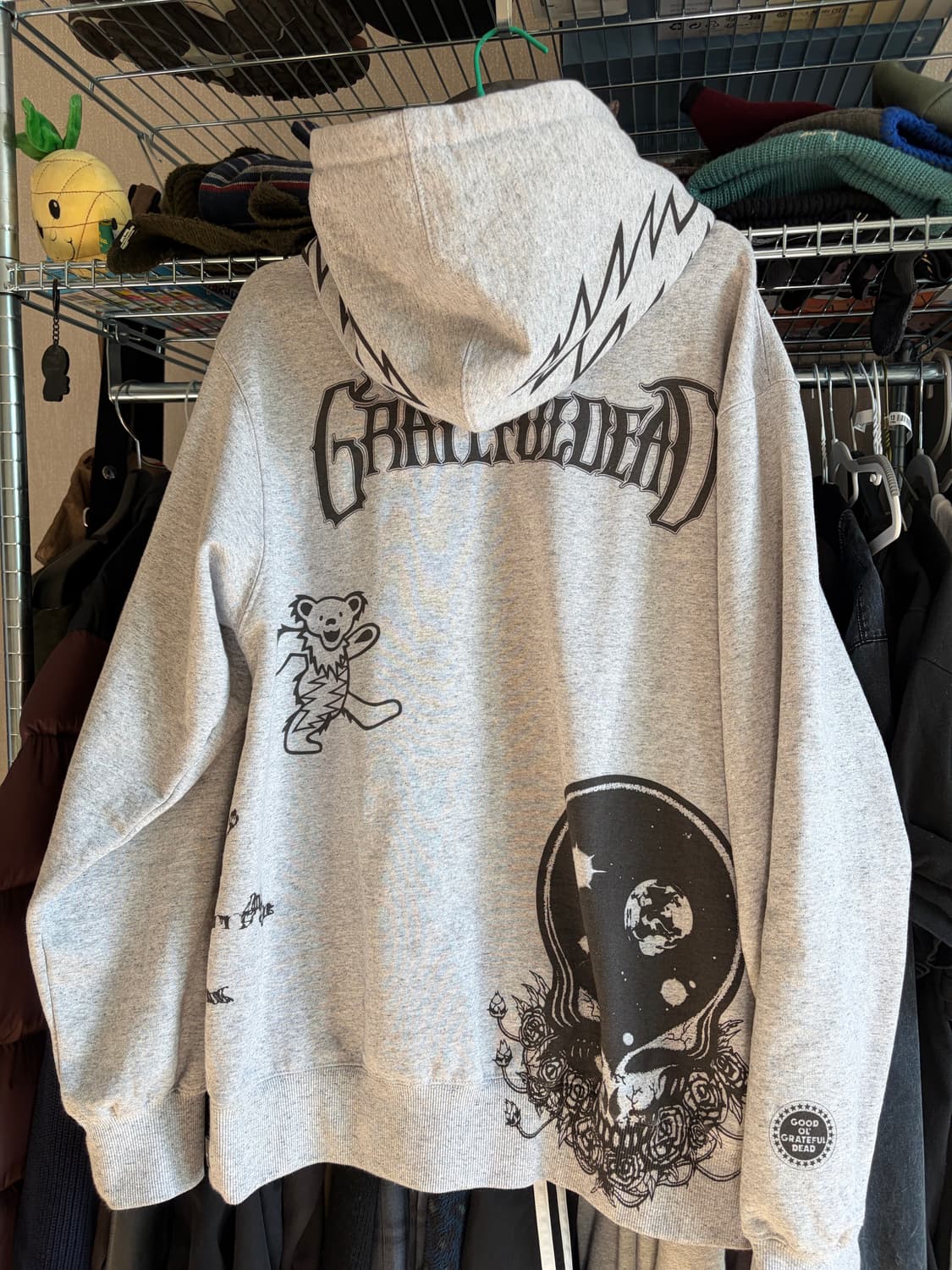 디스이즈네버댓 그레이트풀데드 그레이 후드티 L 상품이미지4
