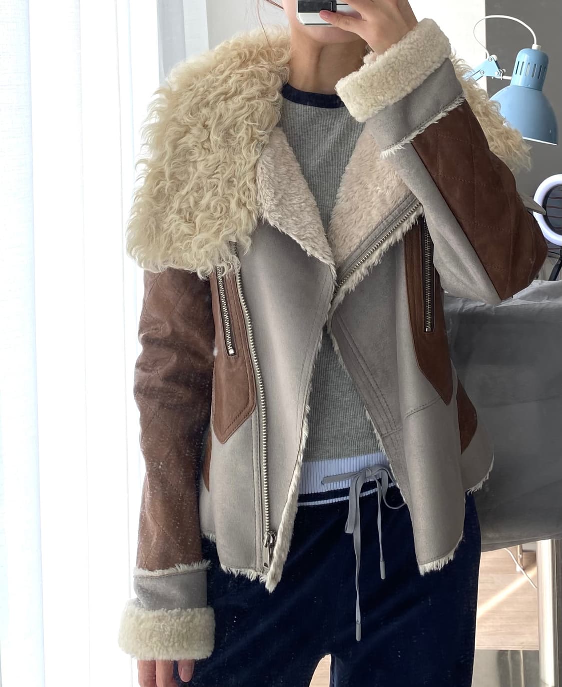 양털 양가죽 무스탕 자켓 상품이미지3