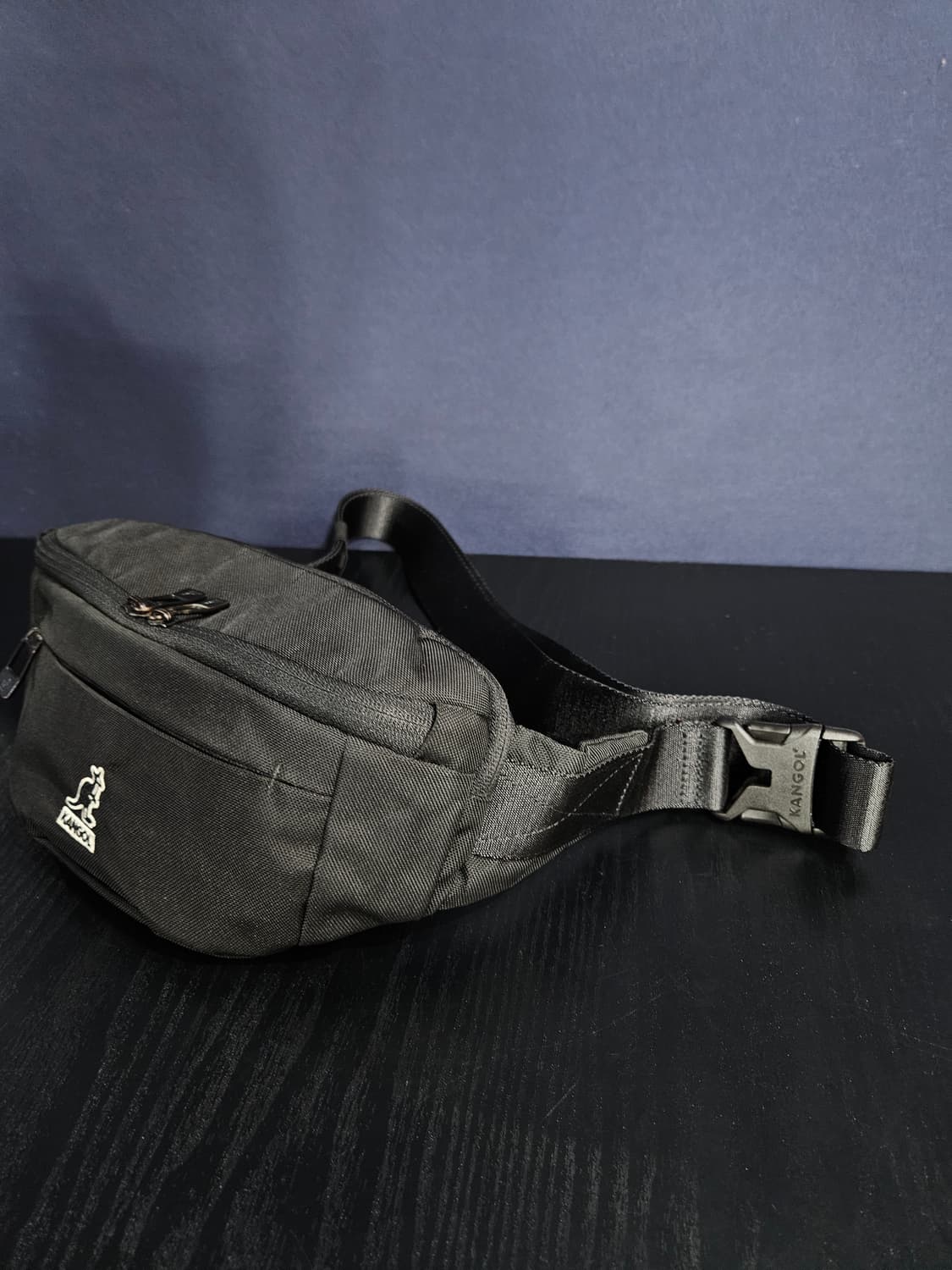 캉골 페브릭 블랙컬러 웨스트백 힙색  상품이미지2