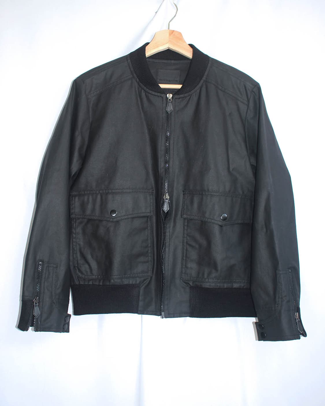 Coated sleeve panel-detail 2way bomber  상품이미지8