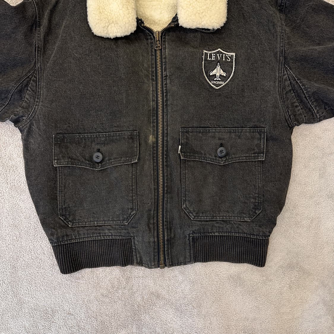 리바이스 블랙 데님 쉐르파 자켓 상품이미지6