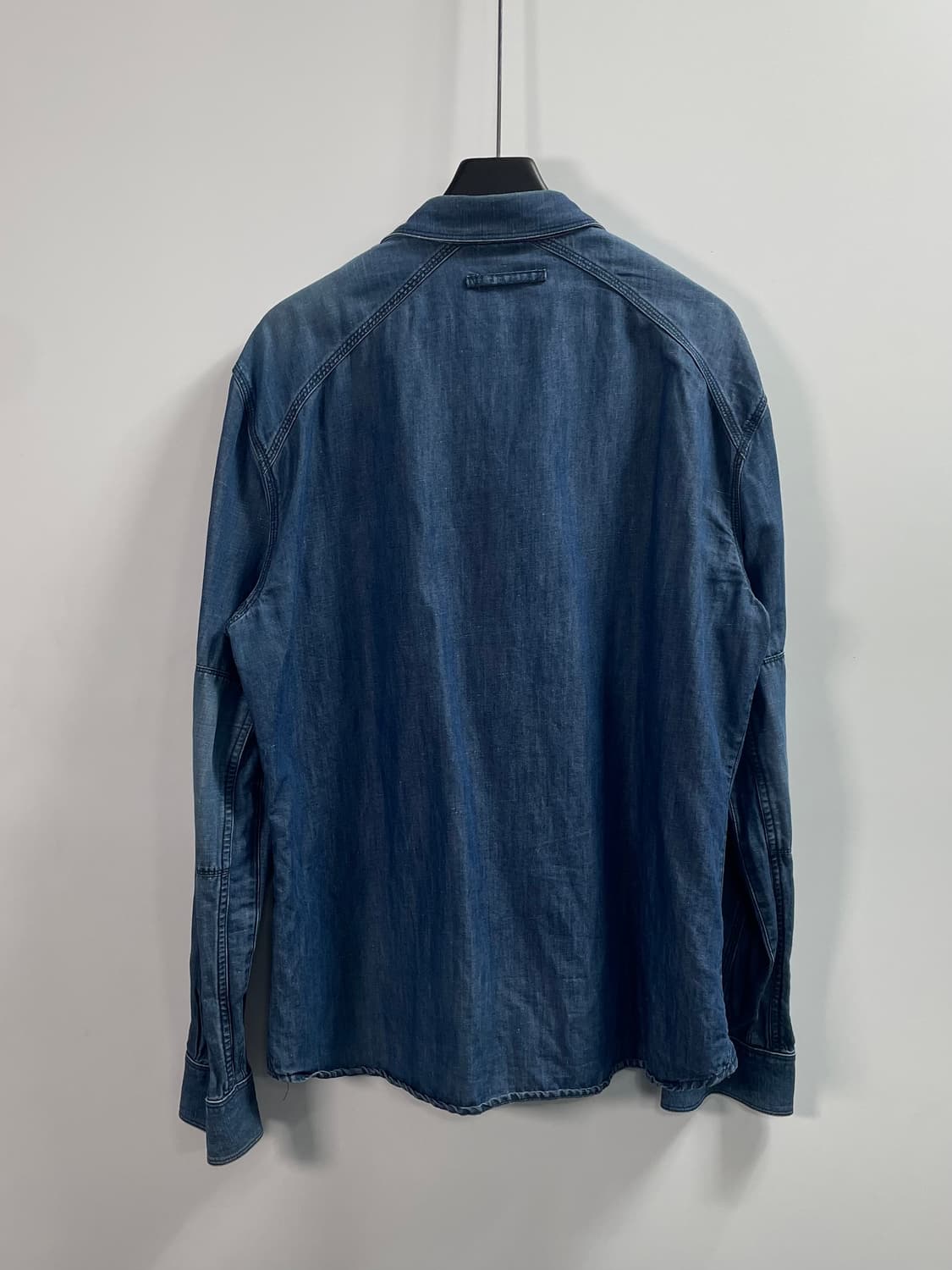 아르마니 익스체인지 투포켓 샴브레이 청셔츠 (on.432) 상품이미지3