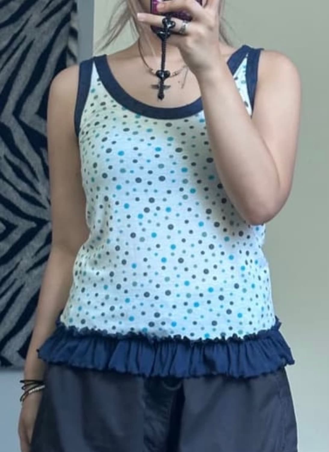 막세일 | 도트 레이스 슬리브리스 상품이미지10