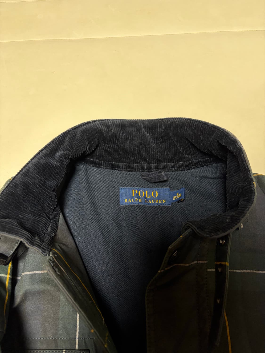 (M) 폴로 랄프로렌 타탄체크 왁스 바이커 벨티드 자켓 상품이미지6