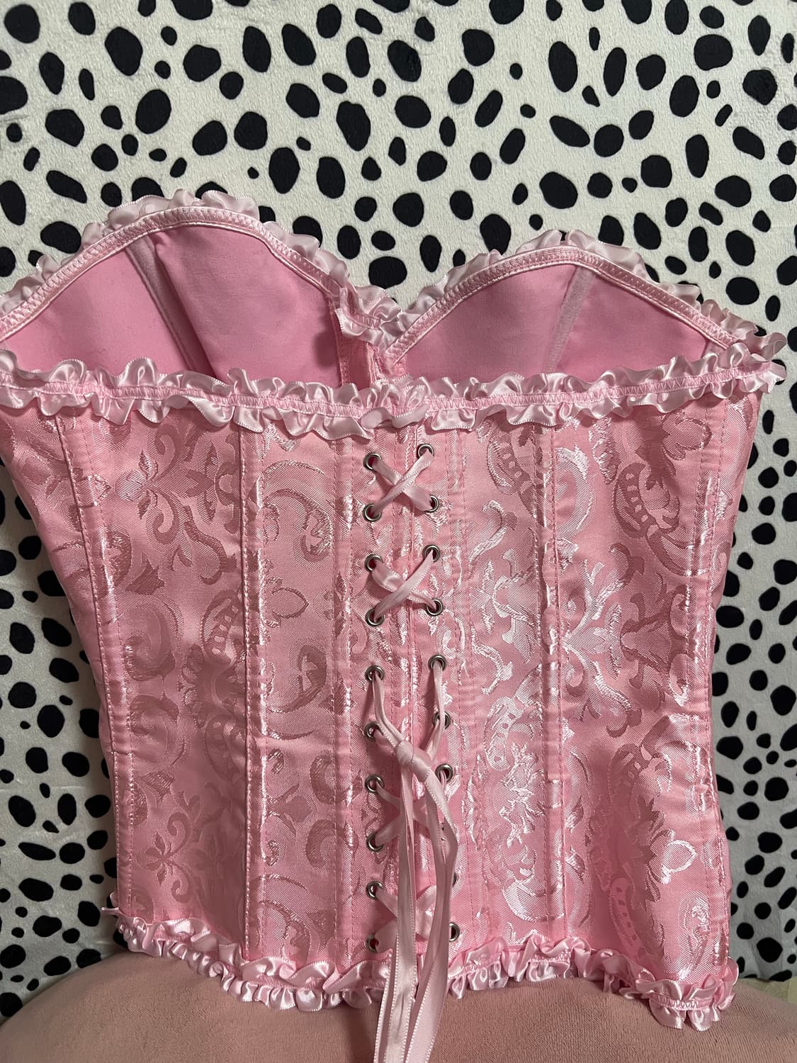 엔틱 페어리 레이스 핑크 코르셋 상품이미지3