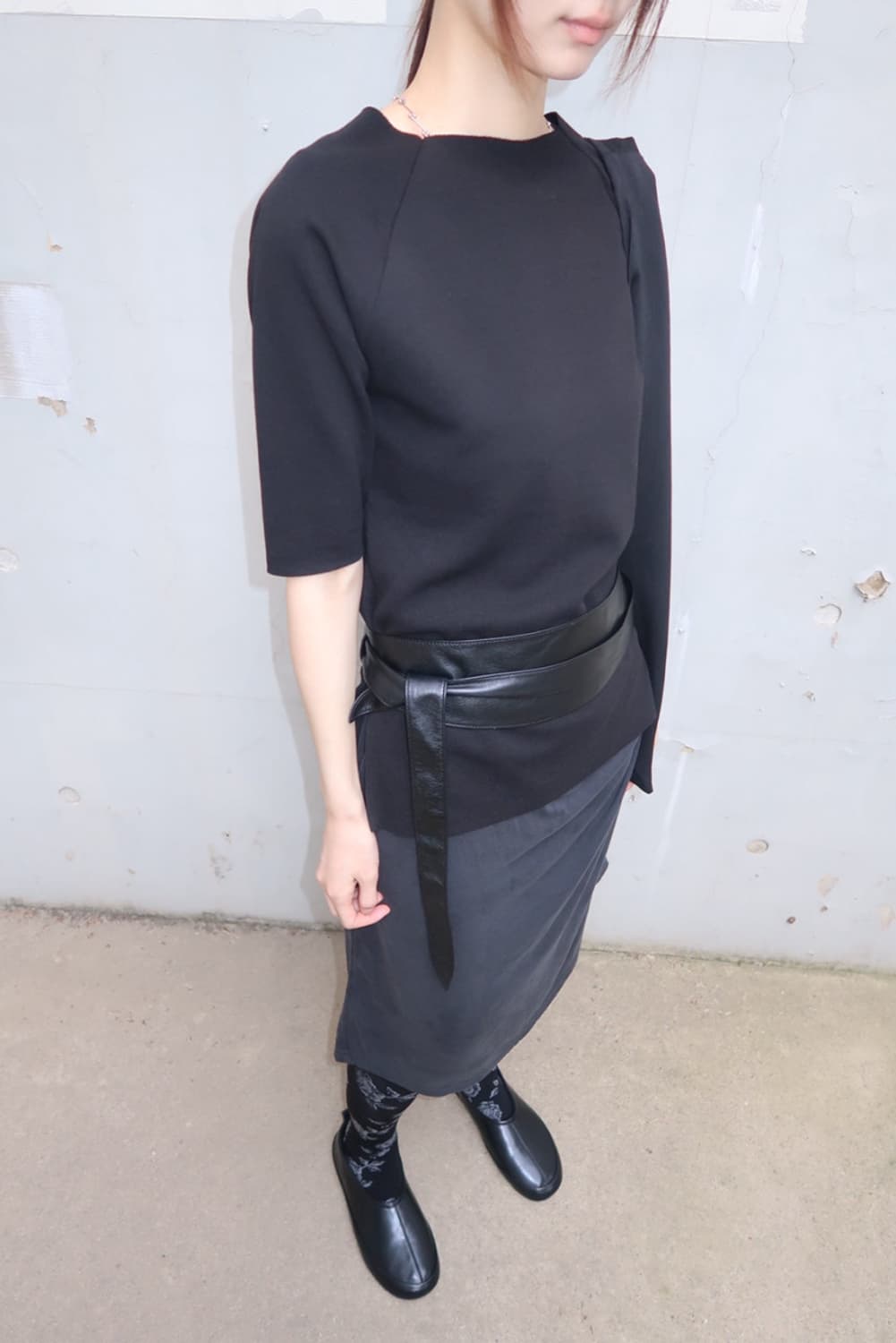 새상품/뮤로우  INGRID EYELET LONG BELT 판매 상품이미지2