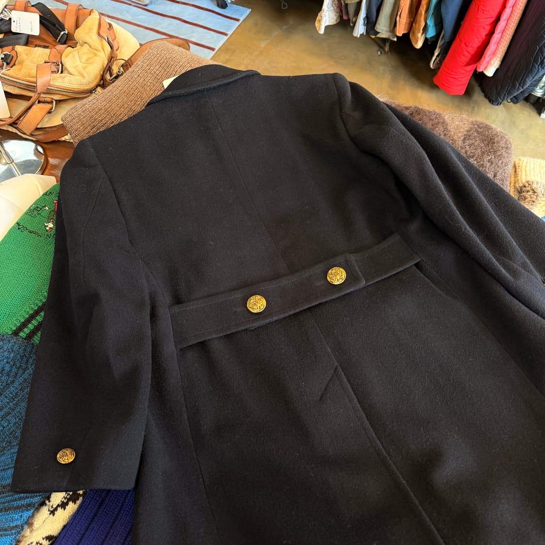 80 ~ 90s 브룩스 브라더스 USA 금장 피코트 XS S 상품이미지5