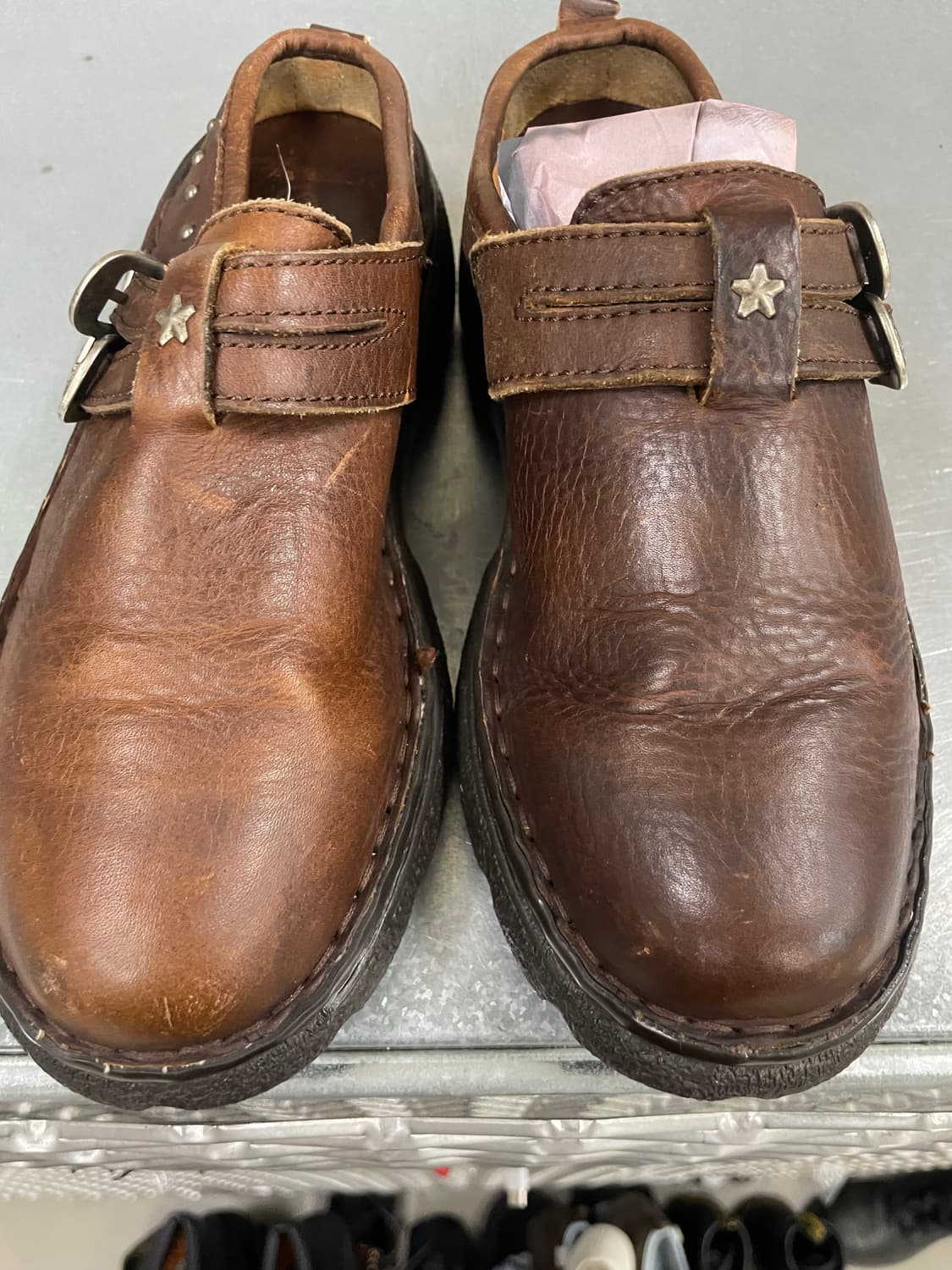 더블 H 부츠 뮬 브라운 38 (gr-4270) 상품이미지7