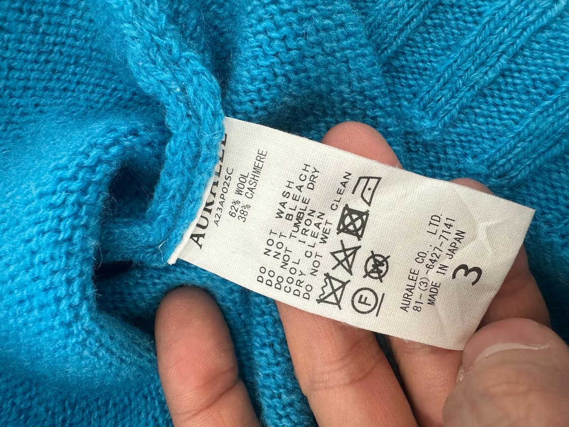 [3] 오라리 셔틀랜드 울캐시미어 니트 상품이미지3