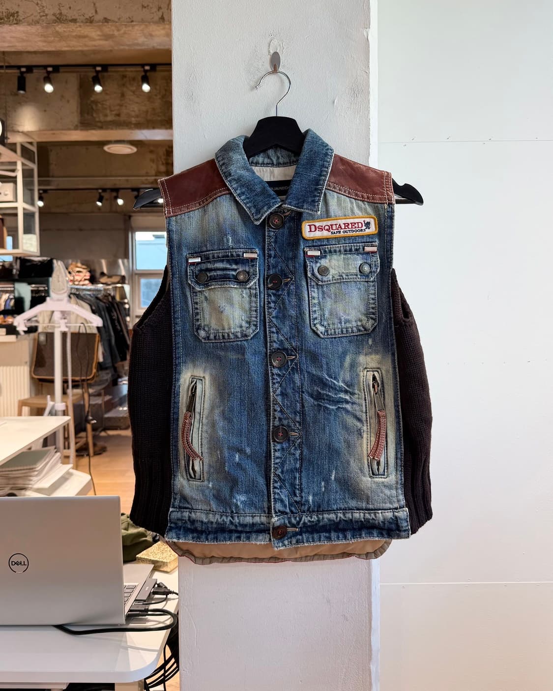 디스퀘어드2 데님 다운 베스트 자켓  상품이미지2