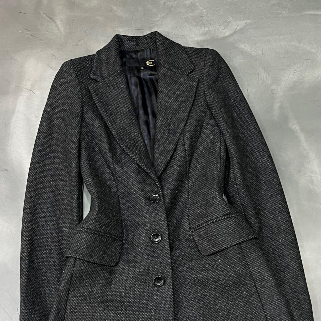  저스트 카발리 헤링본 싱글 코트 y14781 상품이미지3