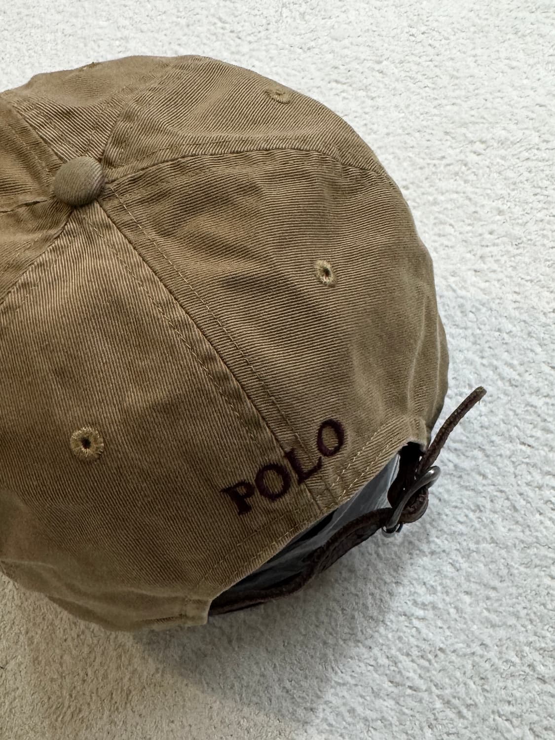 폴로 베이지 볼캡 모자 상품이미지3