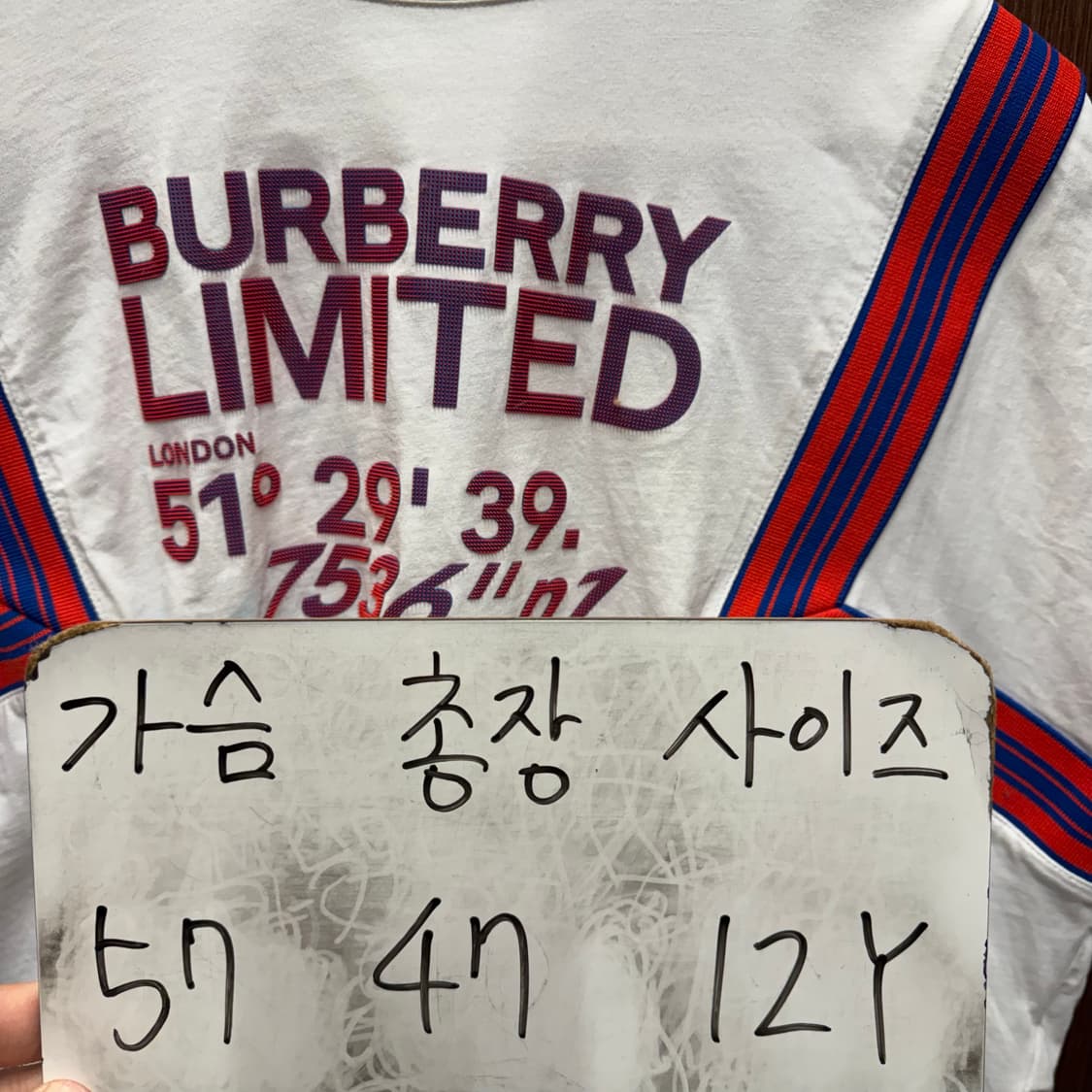 버버리 크롭 반팔티셔츠 12y 상품이미지7