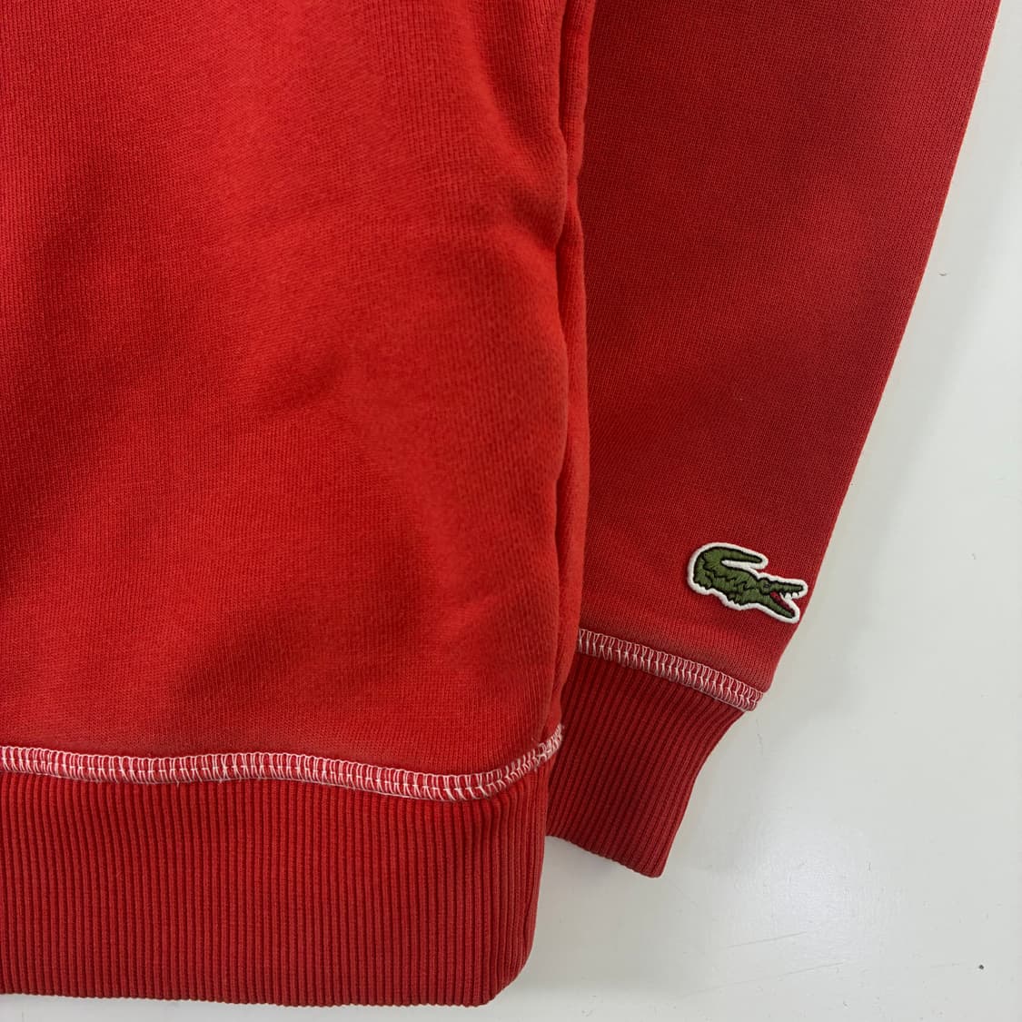 Lacoste  라코스테 빅크록 레터링 레드 맨투맨  상품이미지4