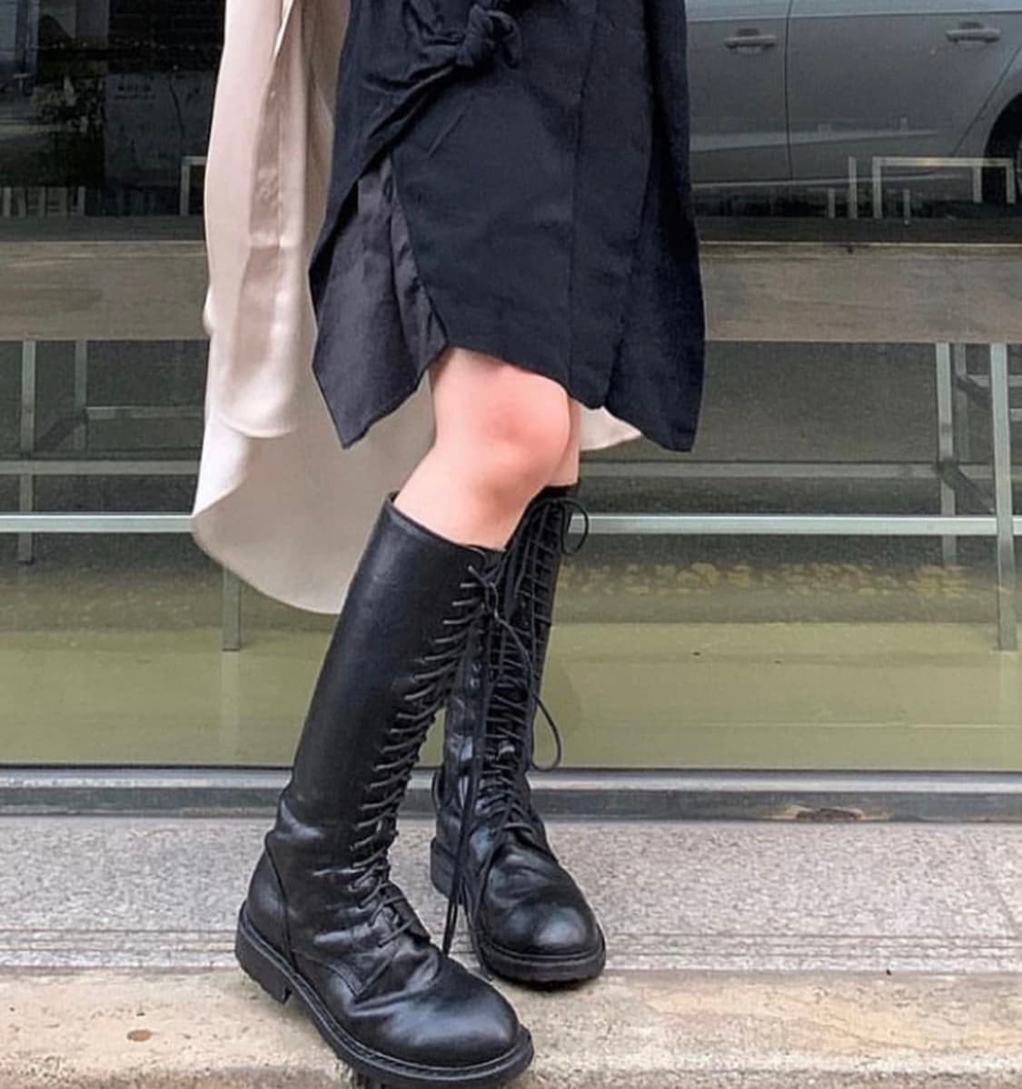 앤드뮐미스터 레이스업 롱부츠 35 상품이미지3