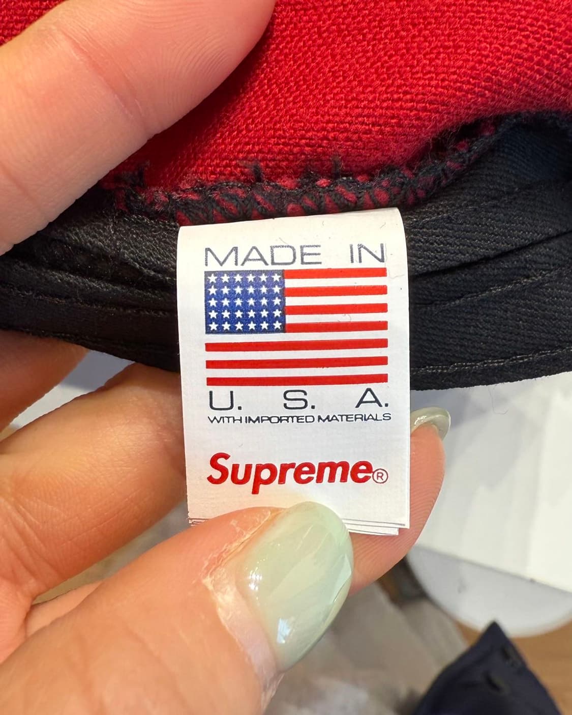 슈프림 레드 투톤 캠프캡  상품이미지6