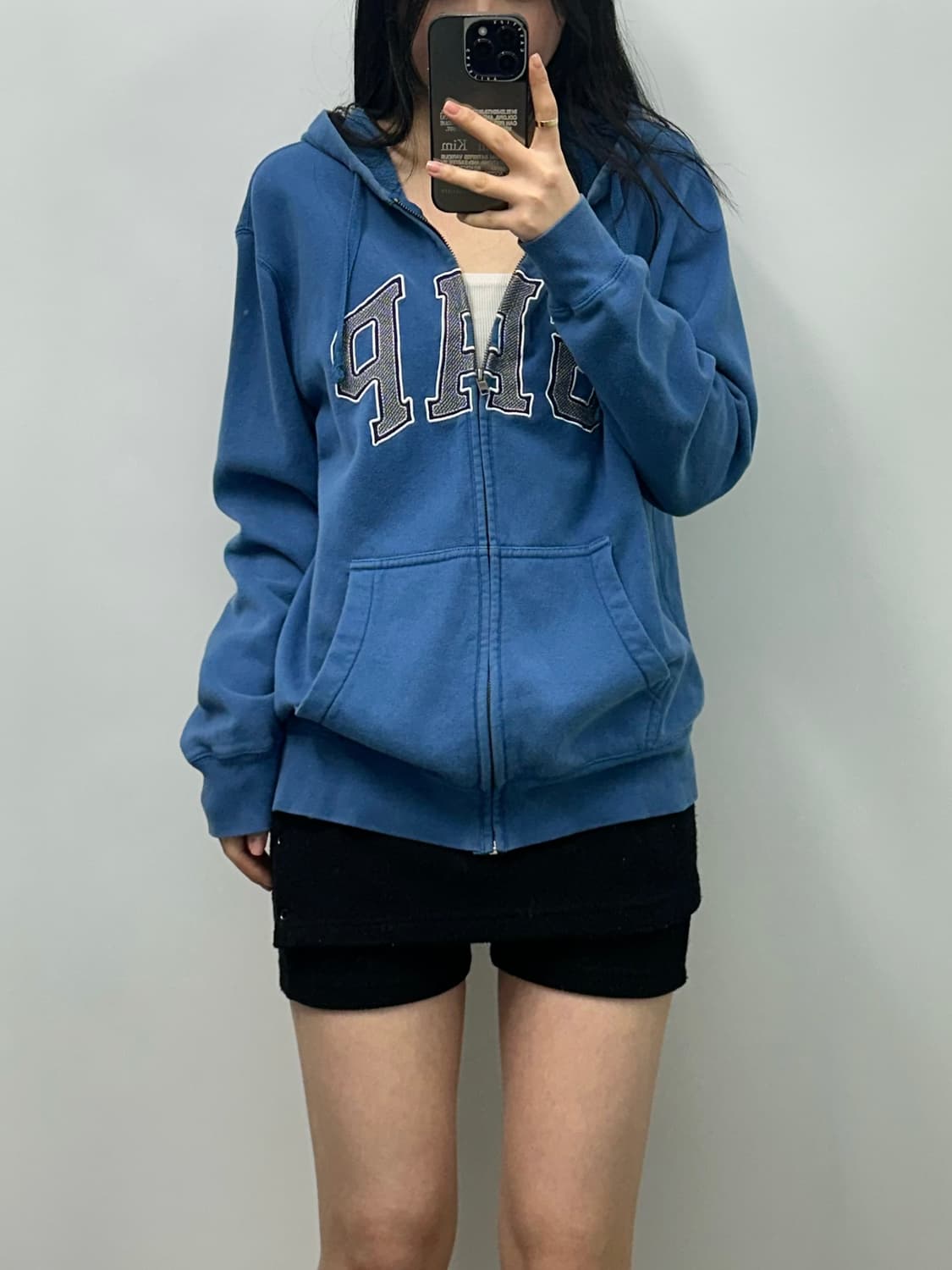 Gap 갭 블루 후드집업 상품이미지1