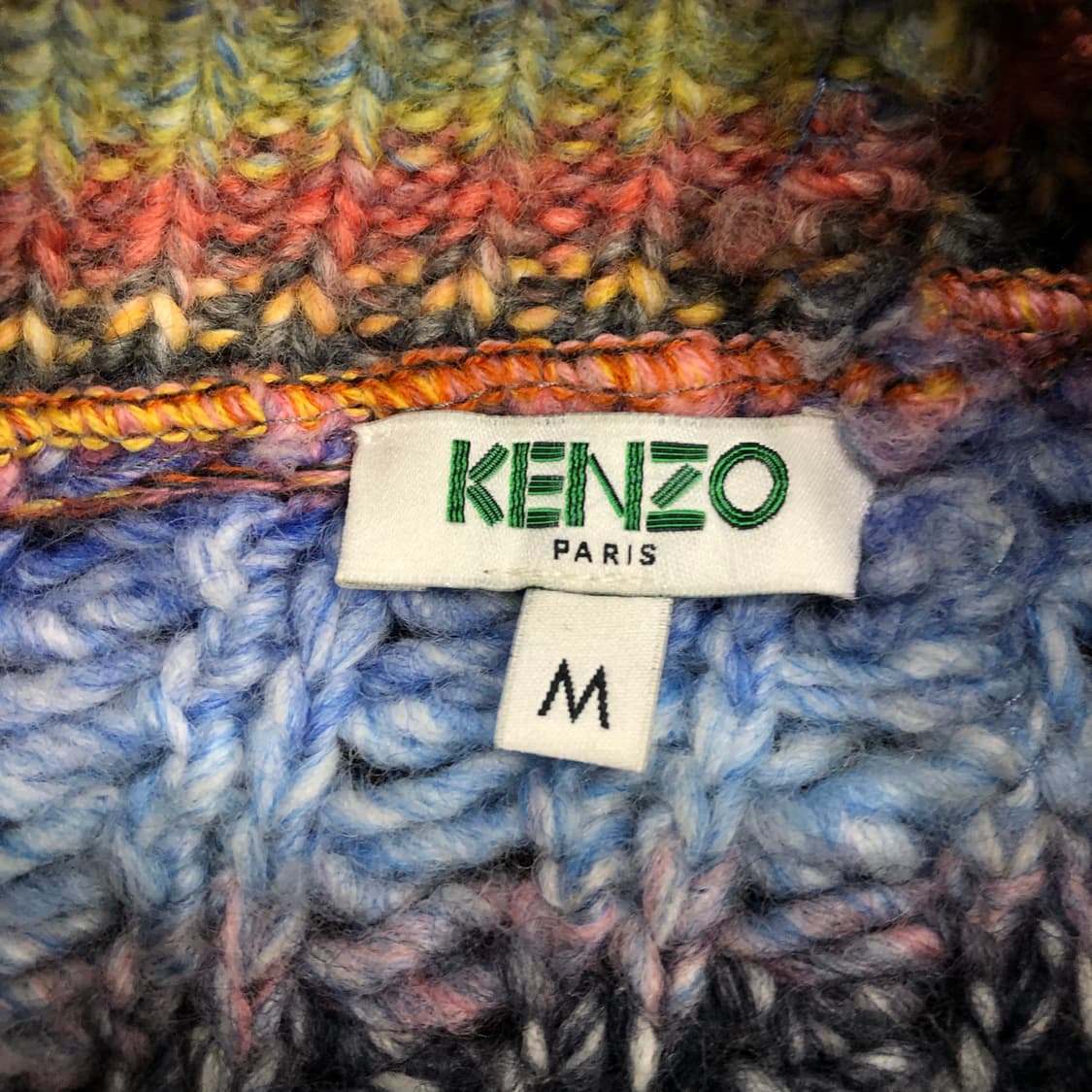 겐조 모헤어 멀티컬러 하프집업 니트 스웨터 상품이미지6