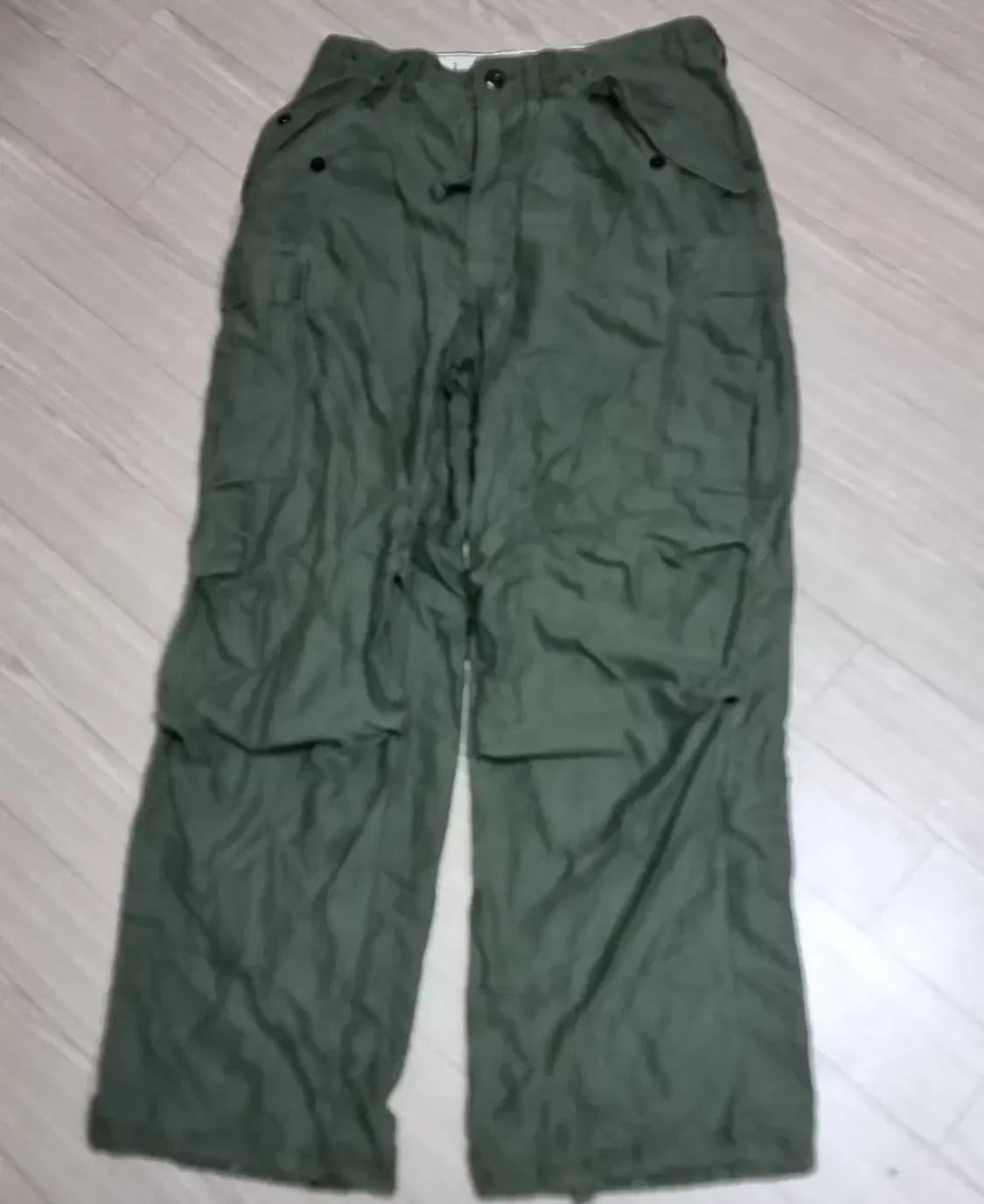 미군 오리지널 m65 올리브 그린 카고 바지(27-31) 상품이미지1