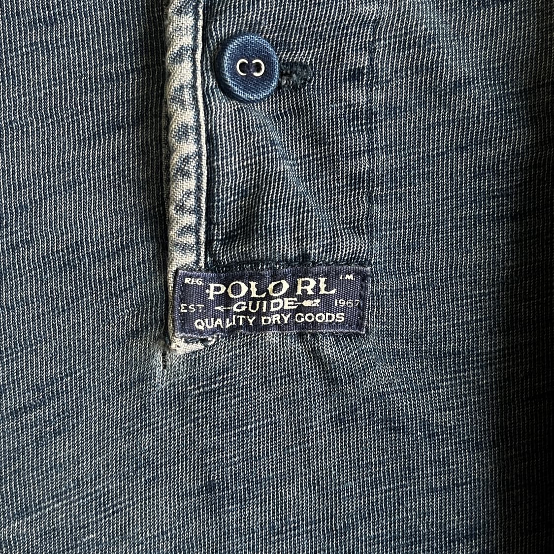 Polo Ralphlauren Indigo Dyed Henley Neck 상품이미지8
