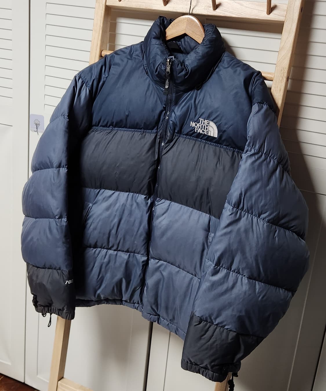 노스페이스 700 눕시 배색 패딩 자켓 상품이미지2