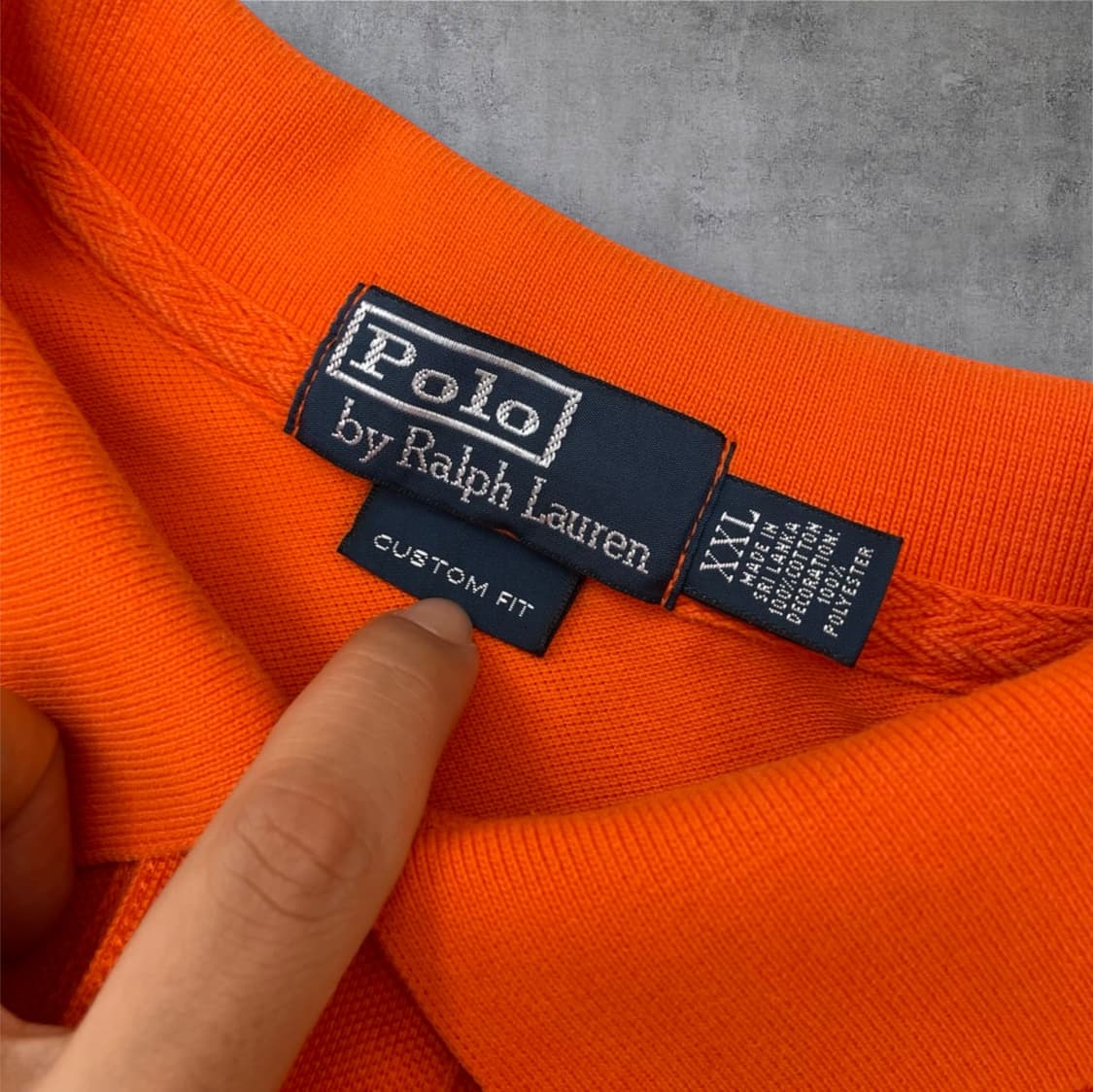 폴로 랄프로렌 오렌지 빅포니 럭비 반팔 카라티 2XL 상품이미지2