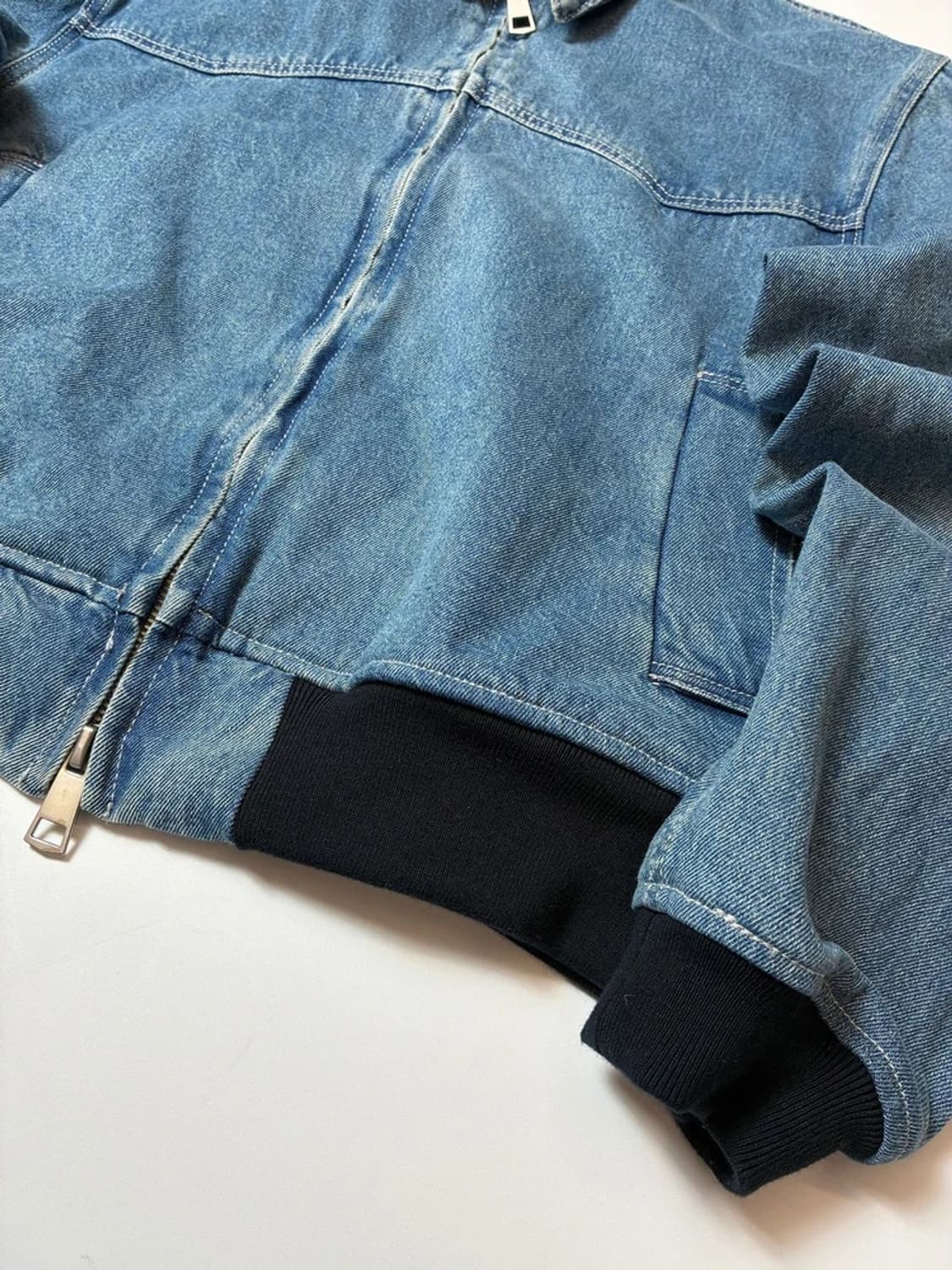 파르티멘토 워시드 투웨이 데님 블루종 자켓 PN9134 상품이미지3