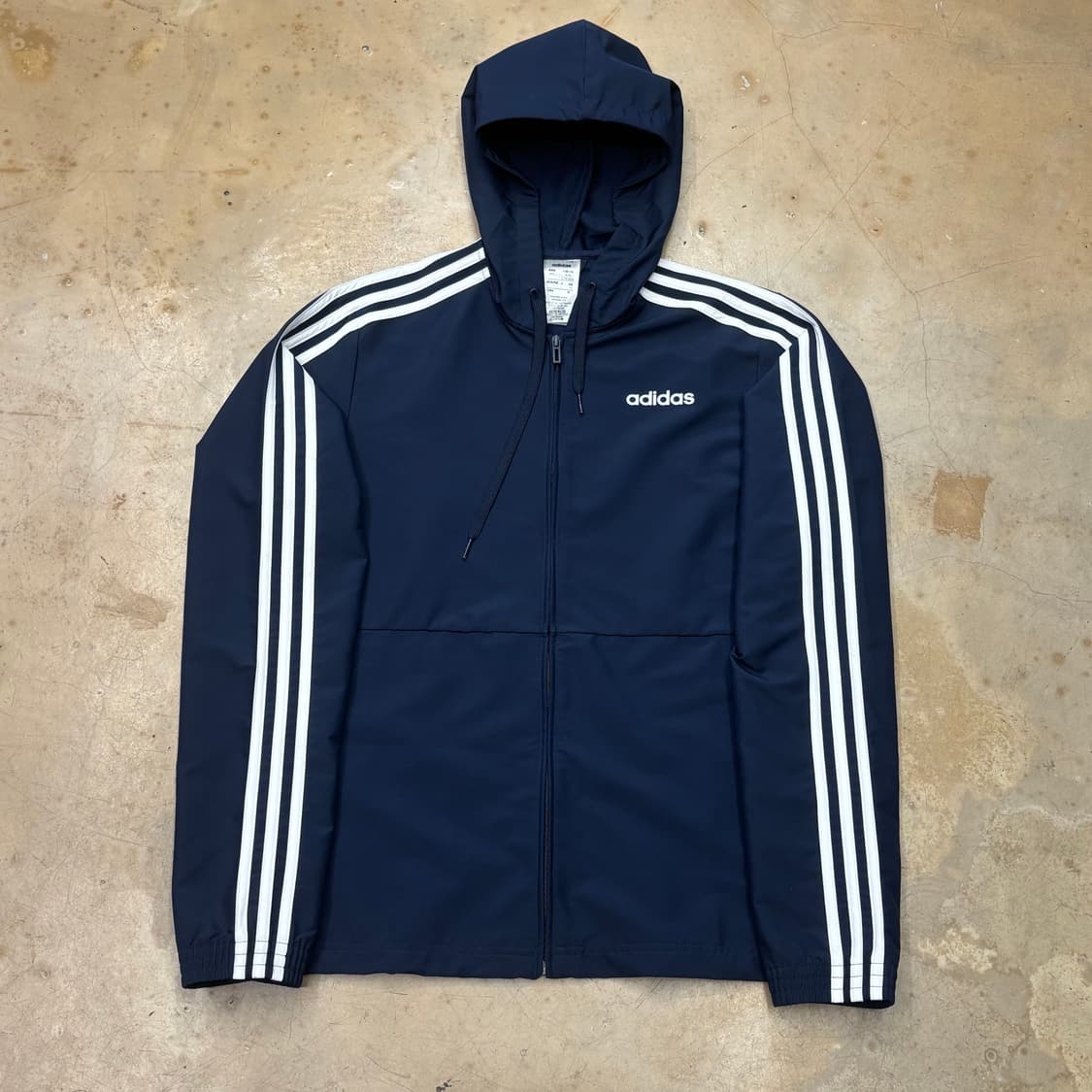 M 아디다스 네이비 후드 바람막이 상품이미지2