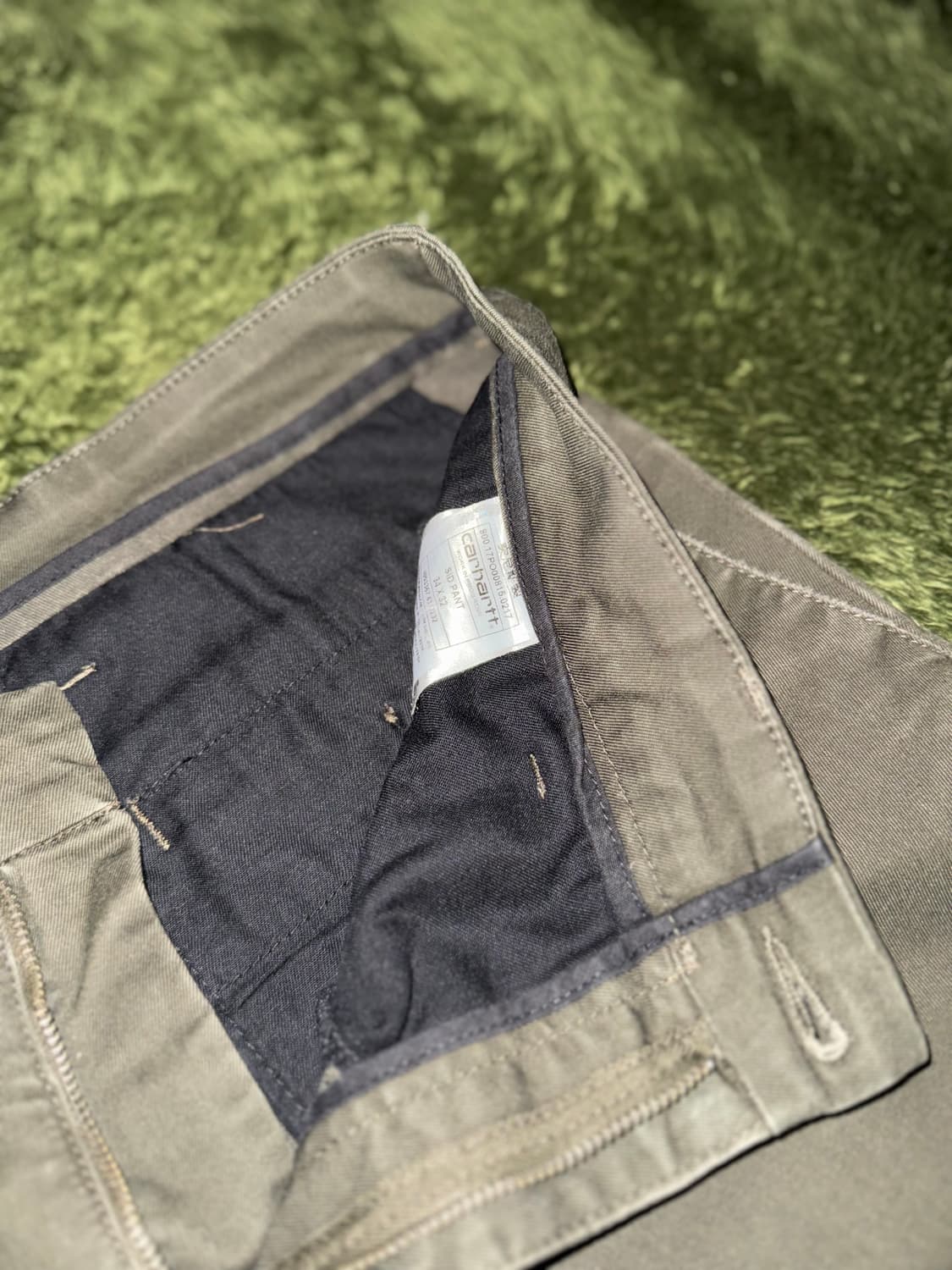 [34X32] 칼하트 WIP SID 시드 팬츠 올리브 상품이미지4