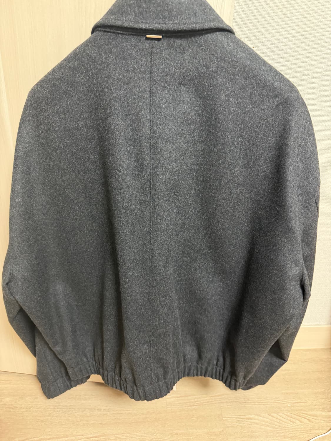 시스템옴므 크롭 블루종 자켓 차콜 상품이미지2