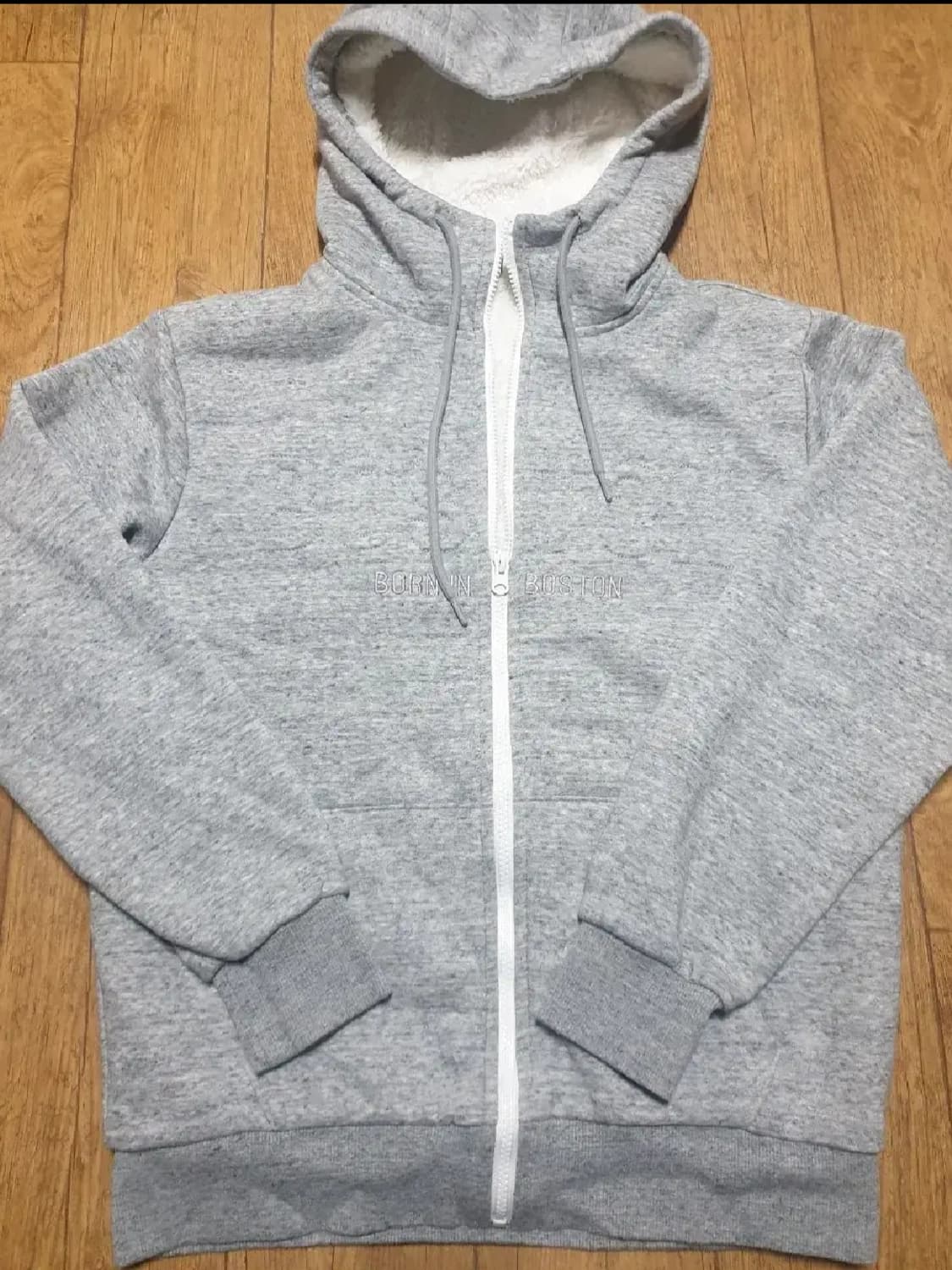 폴햄 안감 양털 후드집업 95 사이즈입니다 상품이미지2