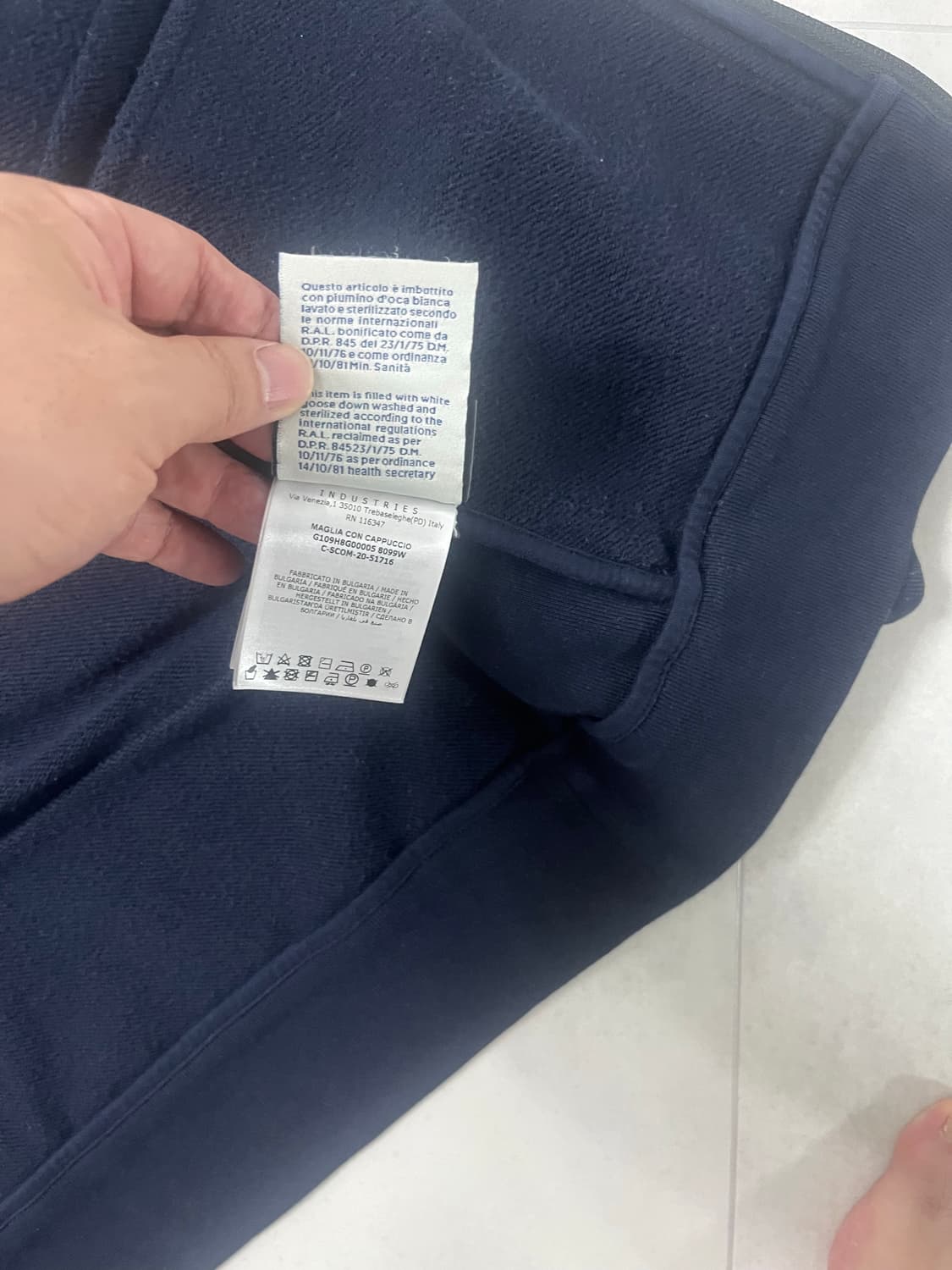 몽클레어 지니어스 후드 네이비 상품이미지4