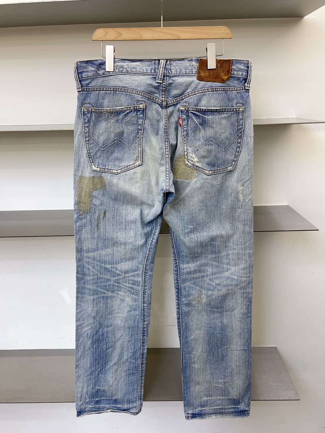 에드윈 크러쉬 데님 리페어 팬츠 상품이미지3