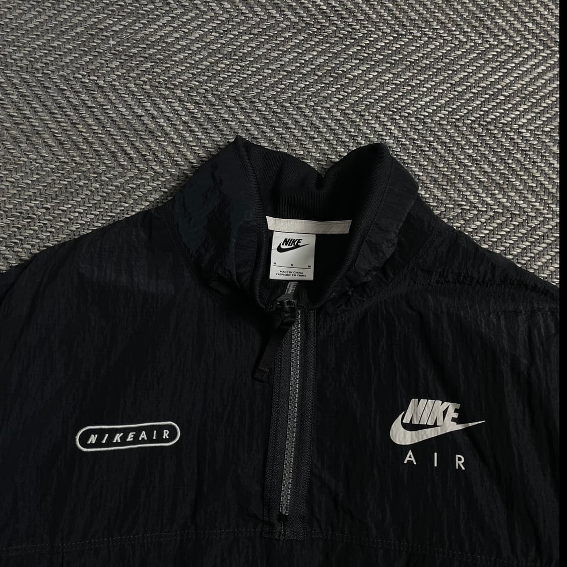 나이키 에어 매쉬 테크 우븐 아노락 블랙 바람막이y 4643 상품이미지5