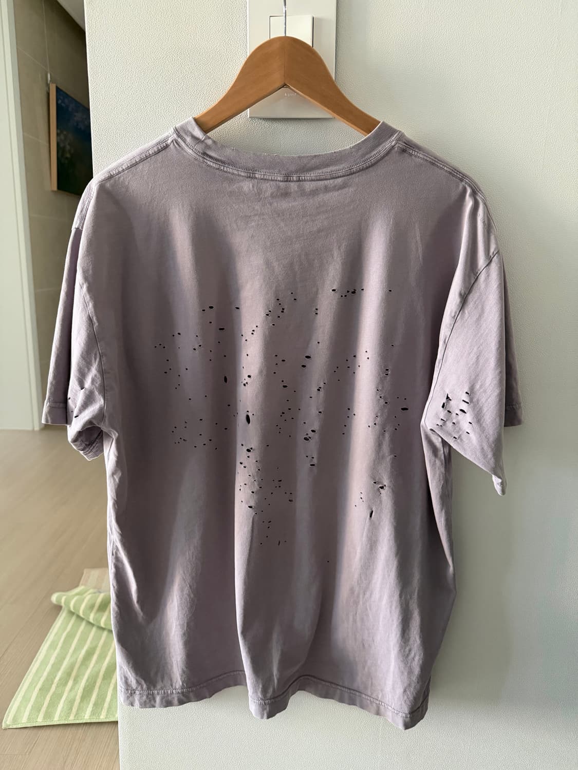 새티스파이 모스테크 티셔츠 에이즈드 퍼플세이지 L 상품이미지2