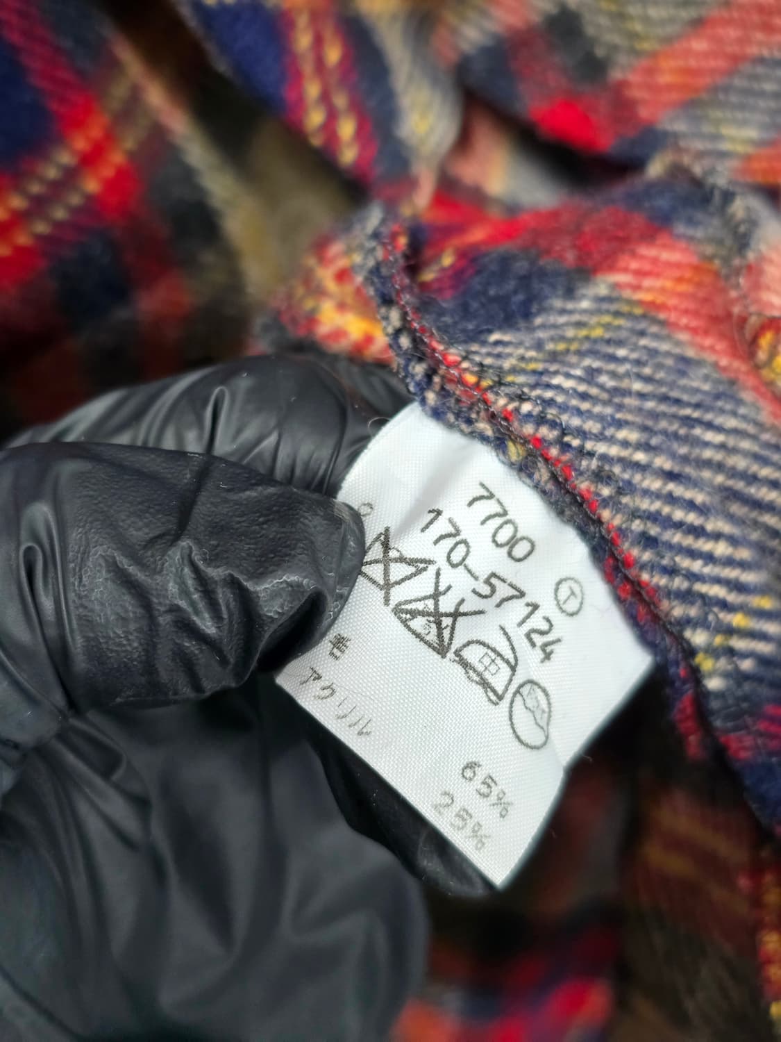 타케오키쿠치 멀티체크패턴 셔츠 105사이즈 상품이미지7