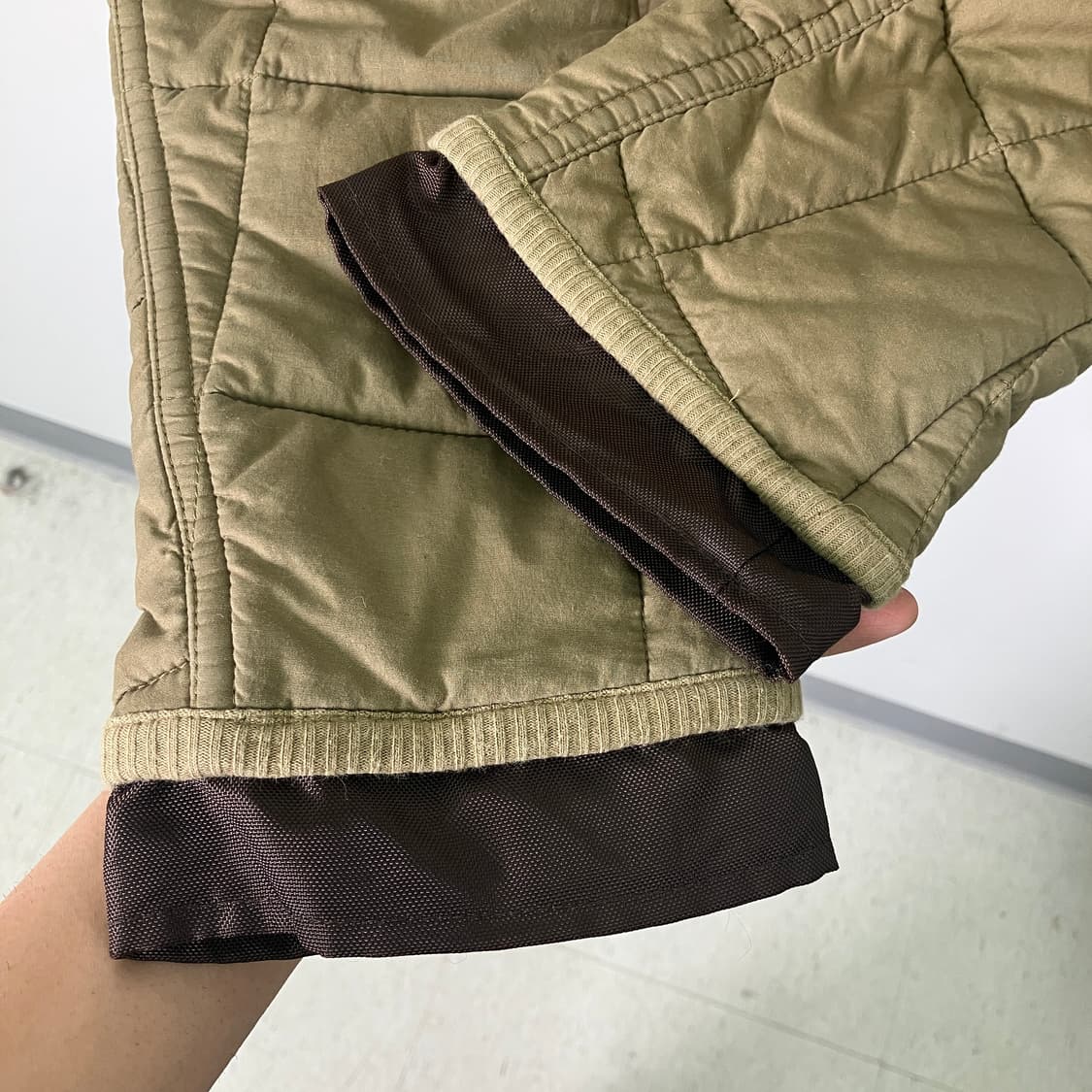 00's 디젤 카키 퀄팅 퍼프 자켓 S 상품이미지8