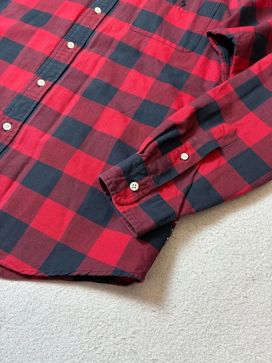 폴로 랄프로렌 깅엄 체크 로고 옥스퍼드 셔츠 PN7240 상품이미지5