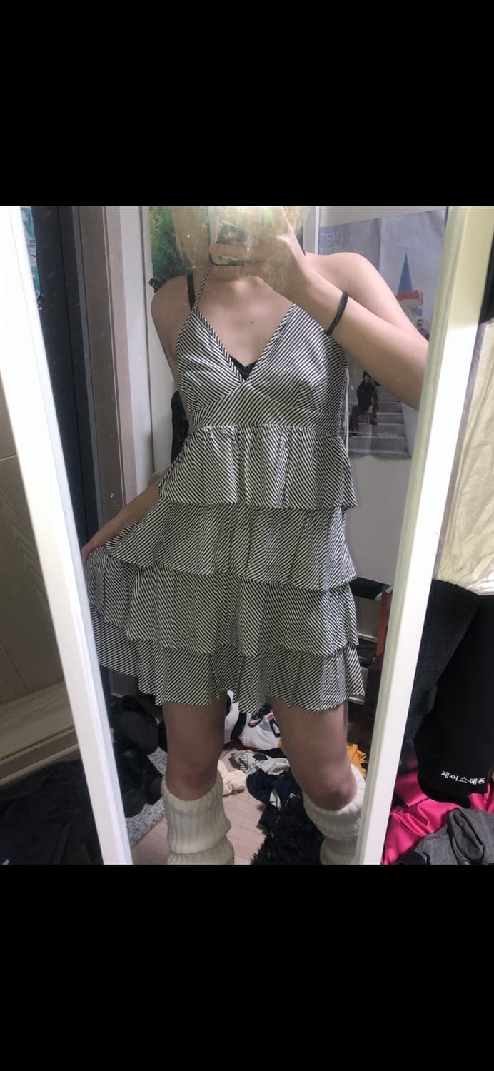 빈티지 갸루 홀터 원피스 상품이미지2