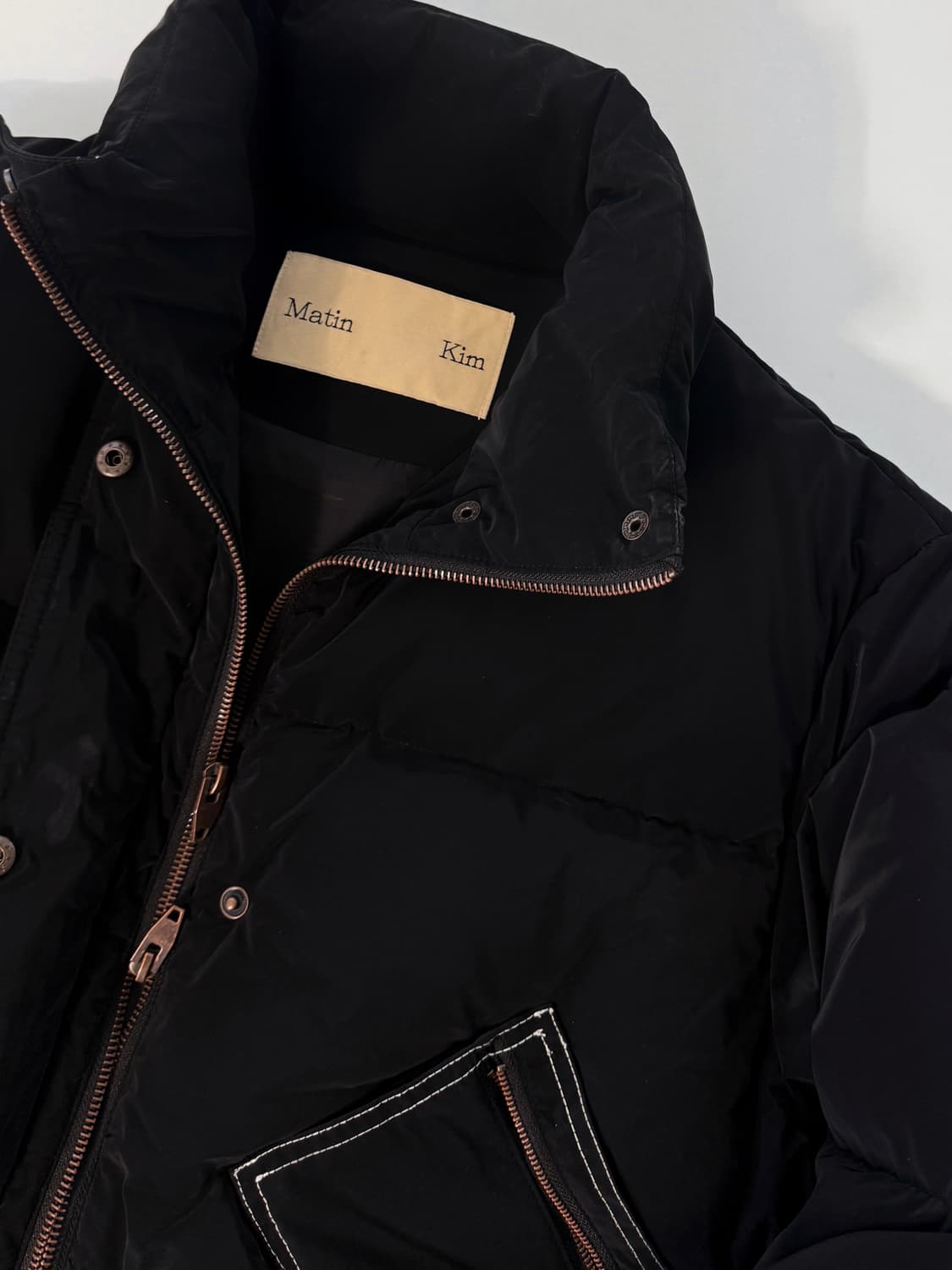 마뗑킴 스티치 코팅 다운 패딩 상품이미지5