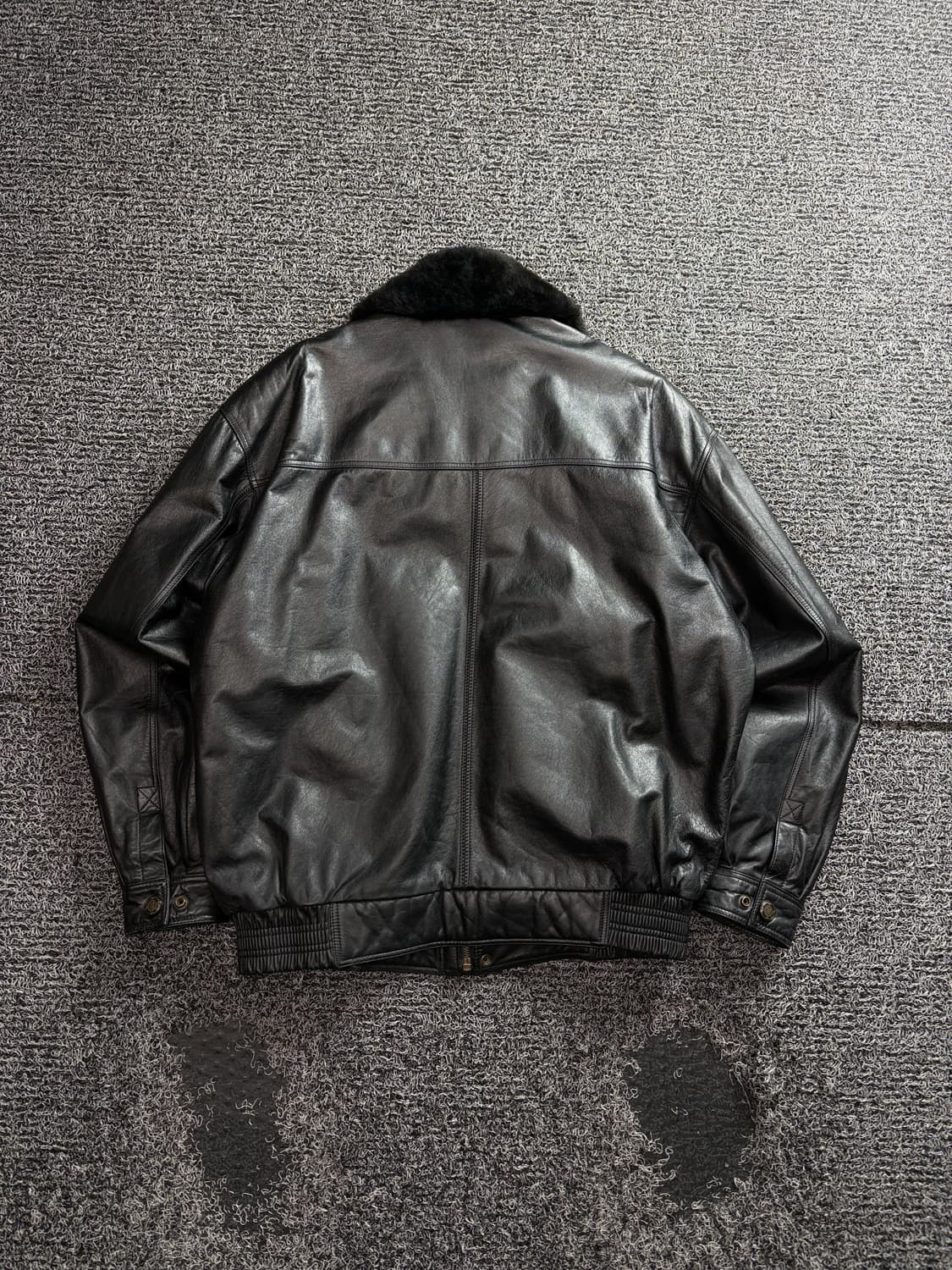 플레이보이 아카이브 양가죽 랜스킨 봄버 자켓 3456 상품이미지4