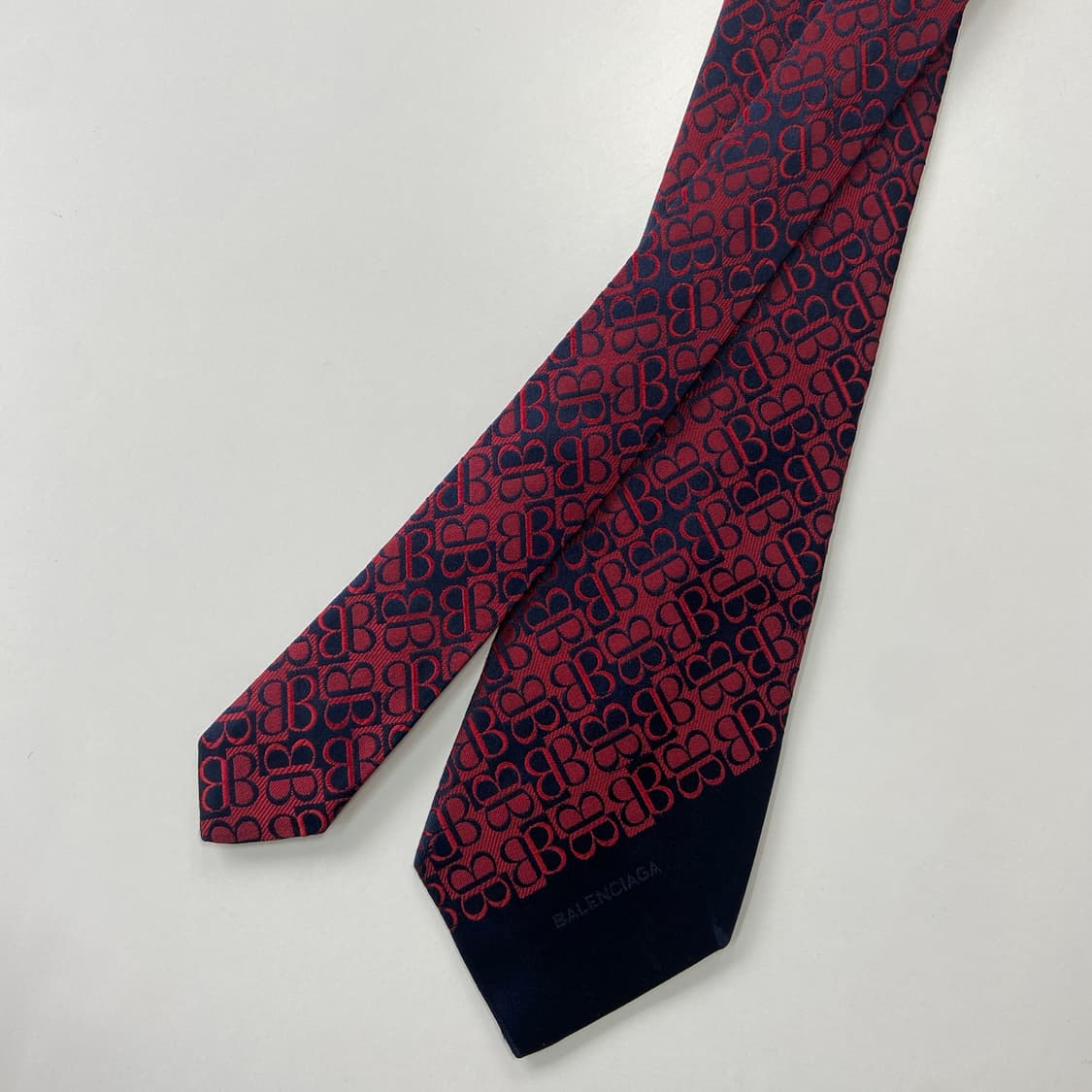 BALENCIAGA 발렌시아가 모노그램 정품 명품 넥타이 상품이미지2