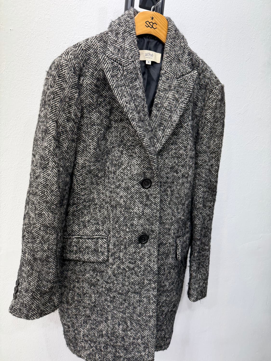 정품) 아떼 바네사브루노 헤링본 코트 85(66-77) 상품이미지2