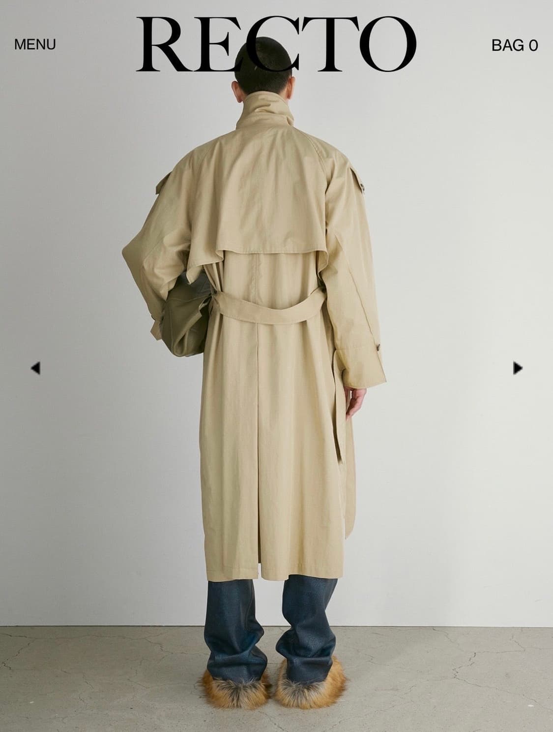 렉토 베이지 트렌치 1 상품이미지2