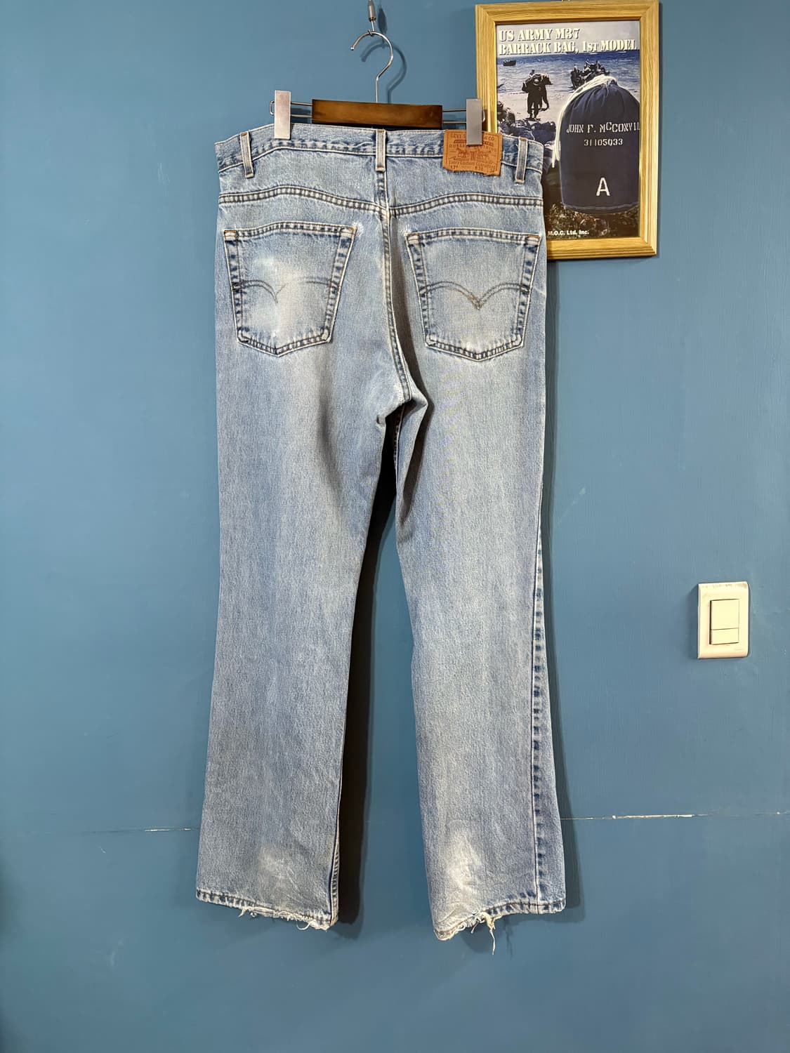 90’s vtg Levis 517 bootcut denim pant. 상품이미지9