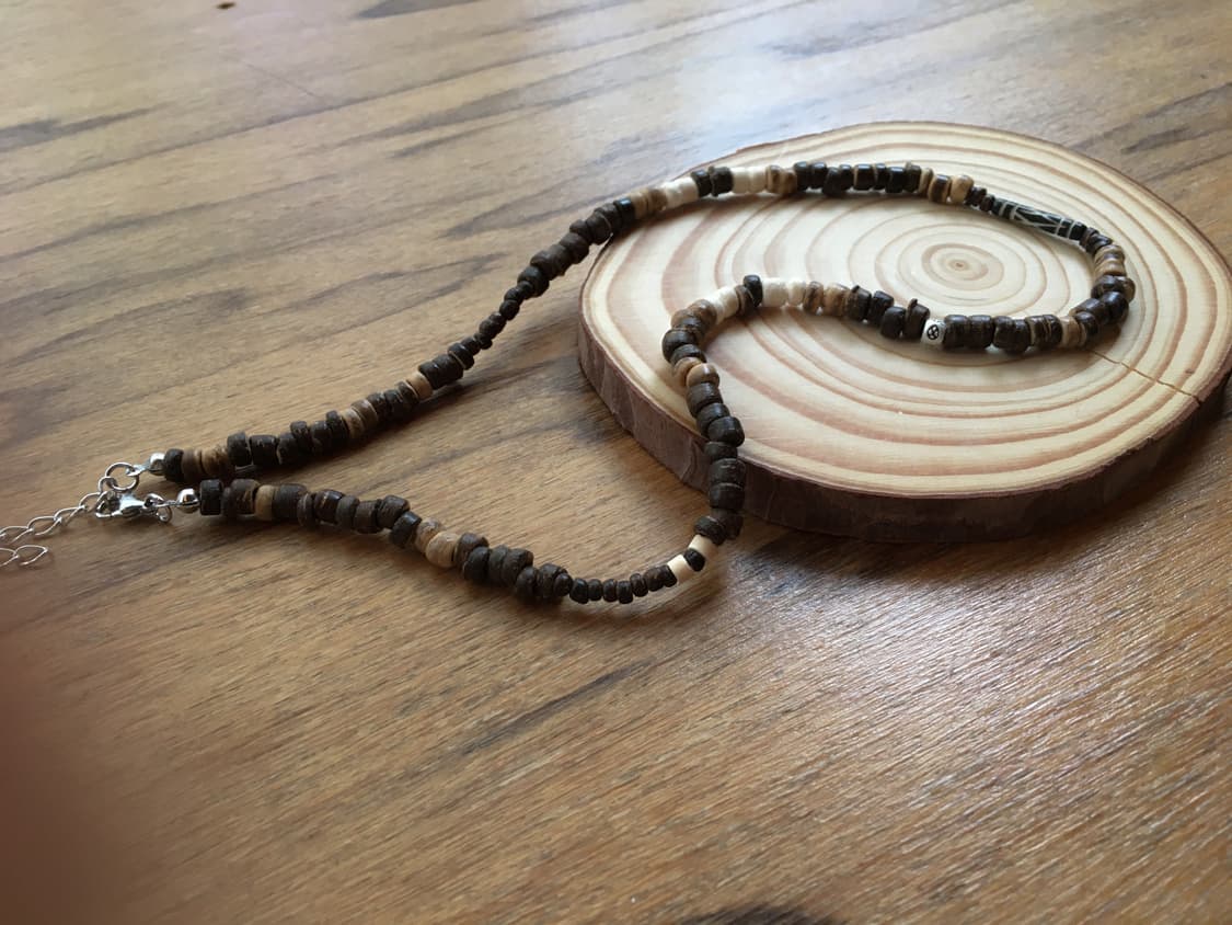 coconut wood necklace 상품이미지2