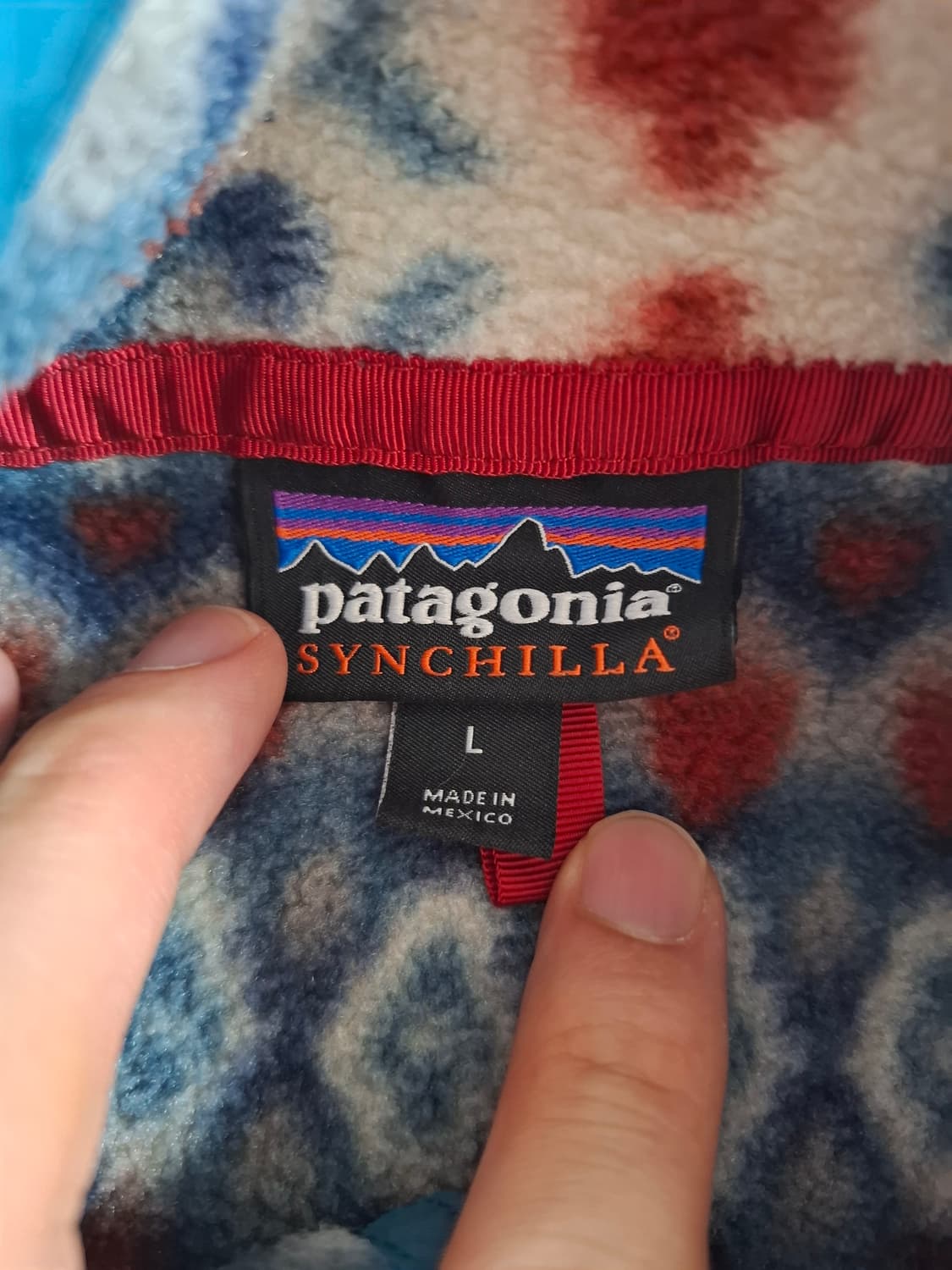L 파타고니아 신칠라 아즈텍 패턴 플리스 풀오버 상품이미지2